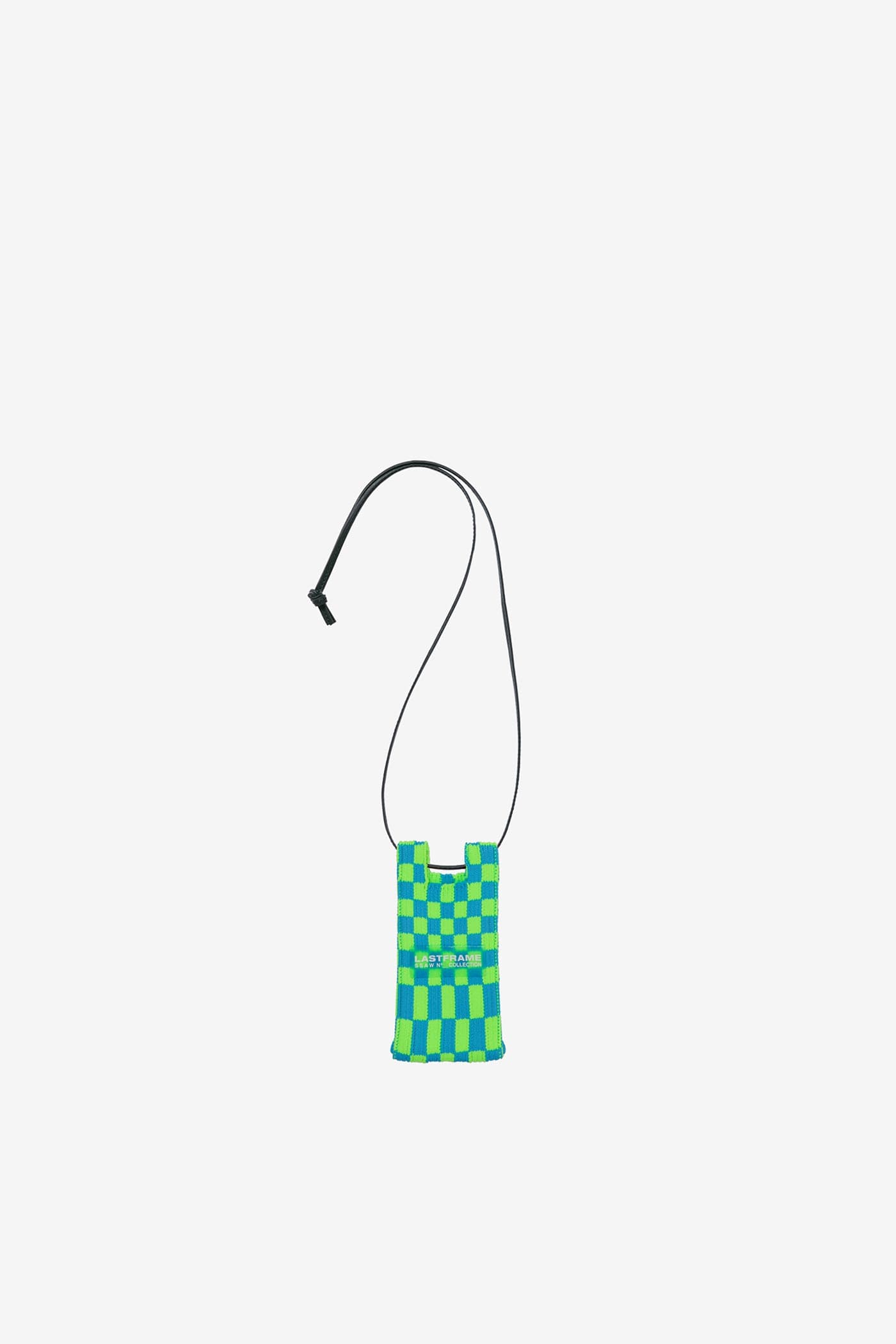 LASTFRAME 【 ICHIMATSU MARKET BAG 】 ICHIMATSU MARKET BAG SMALL / NEON PINK × GREEN – LASTFRAME