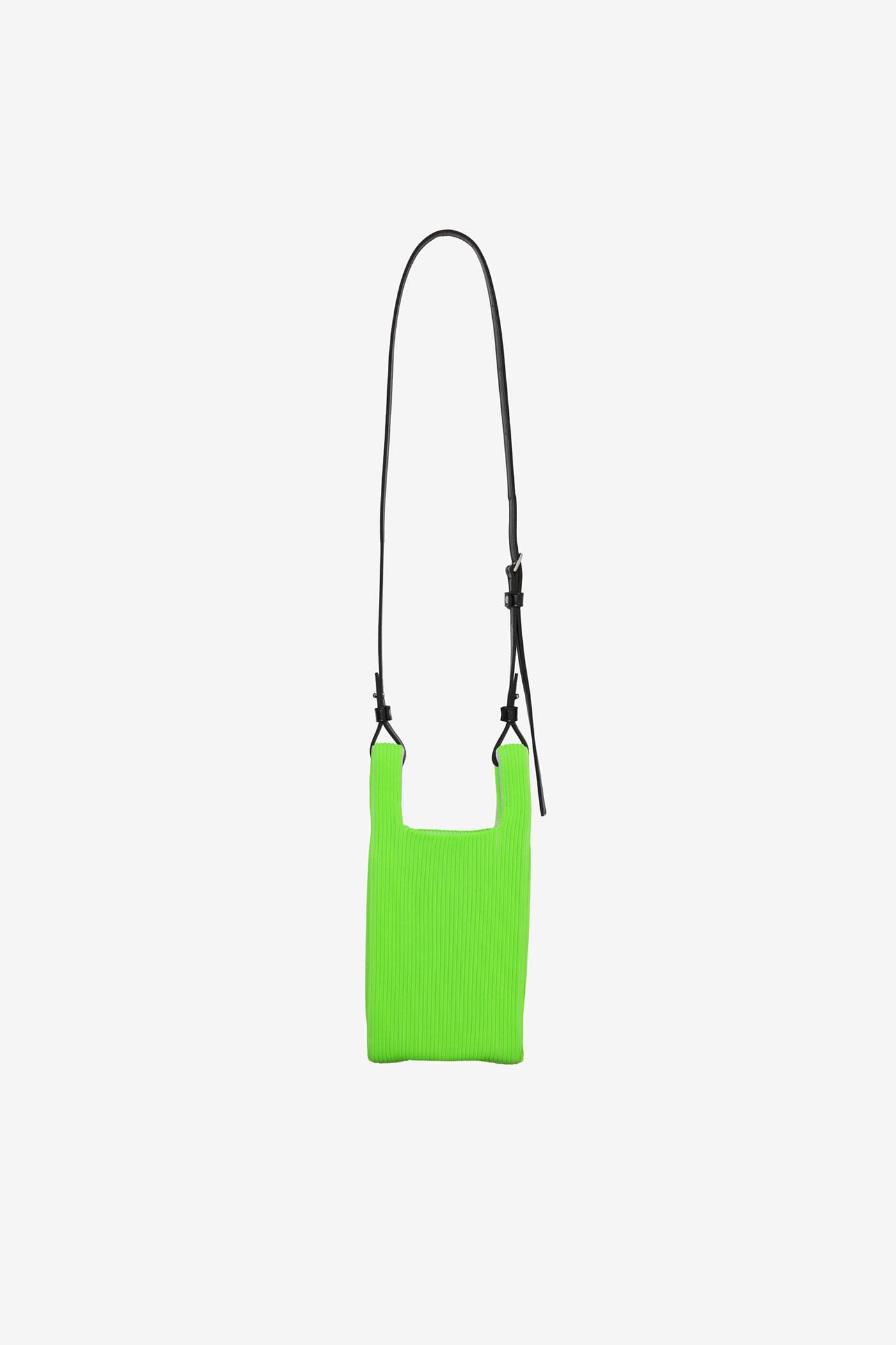 KASANE MARKET BAG MINI / LIME GREEN × OFF WHITE
