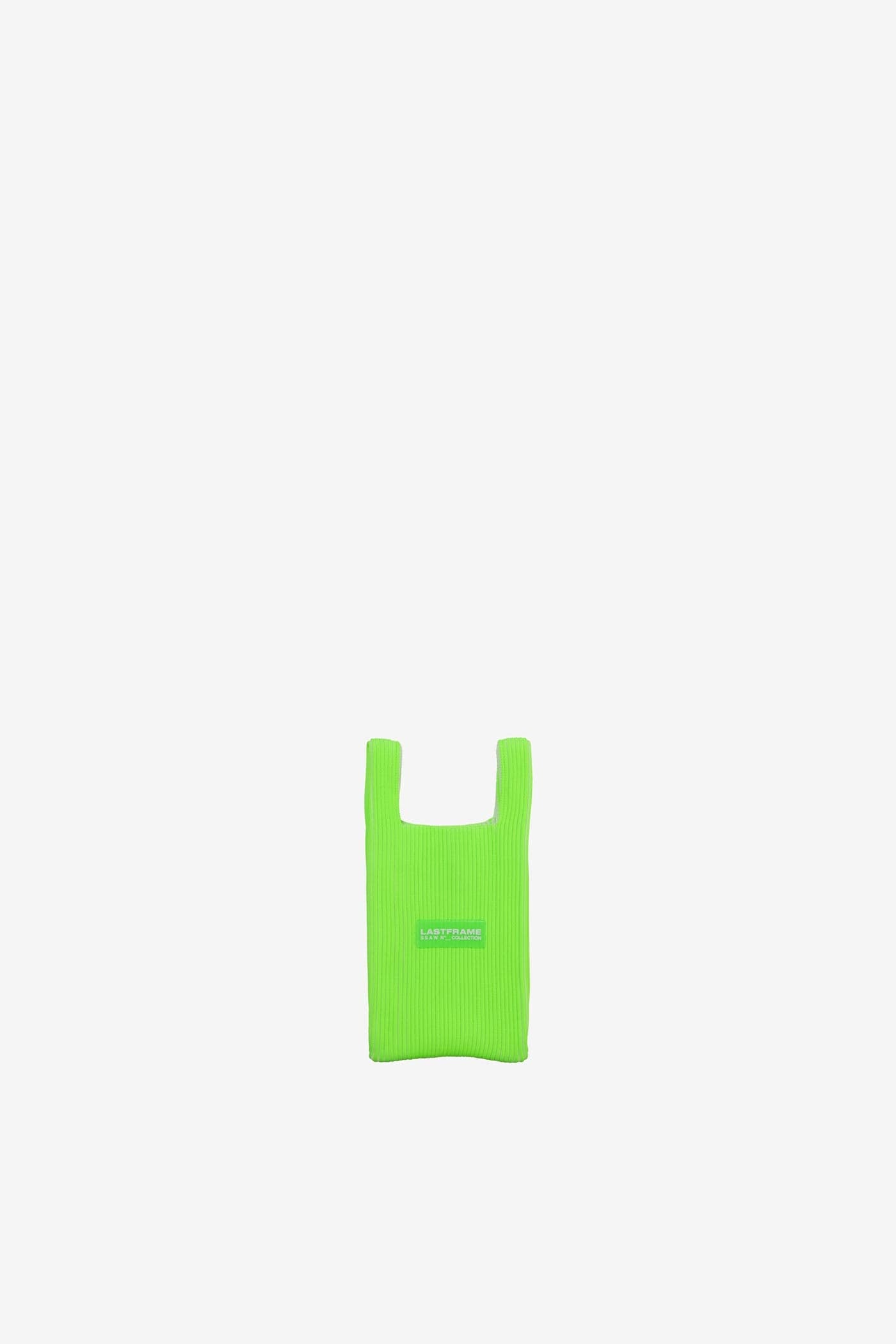 KASANE MARKET BAG MINI / LIME GREEN × OFF WHITE