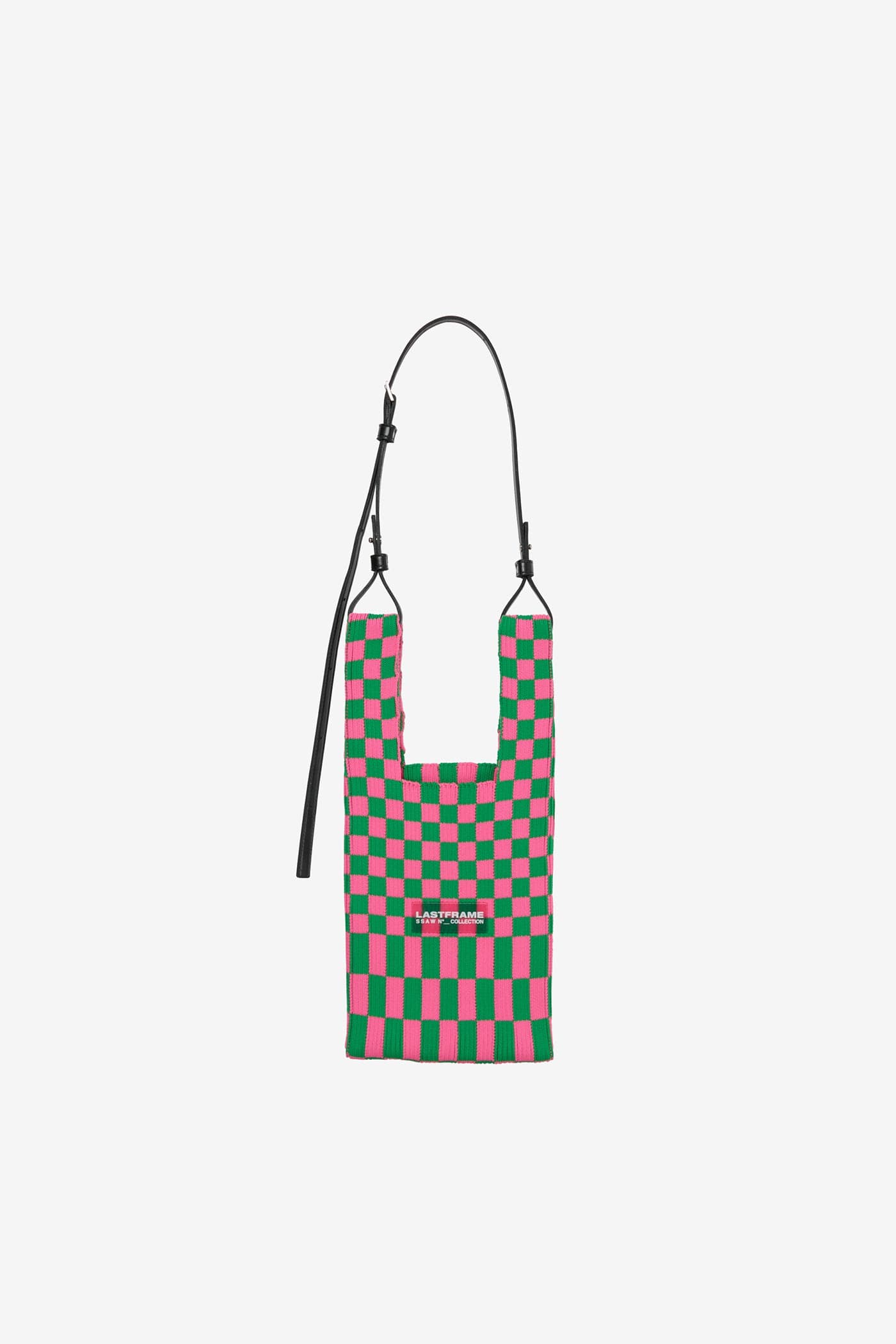 ICHIMATSU MARKET BAG SMALL / NEON PINK × GREEN