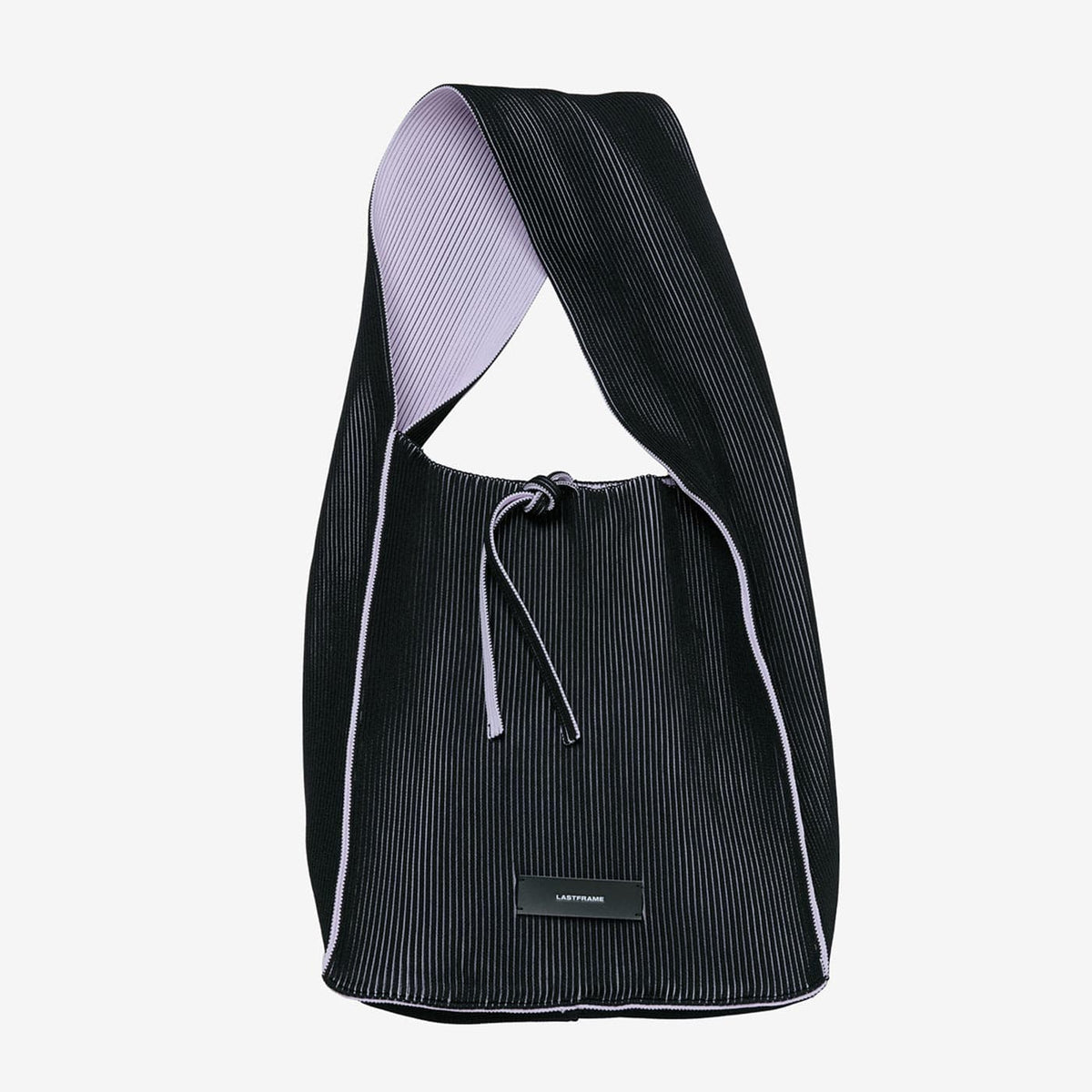 KASANE REVERSIBLE TASUKI TOTE / BLACK × LAVENDER – LASTFRAME