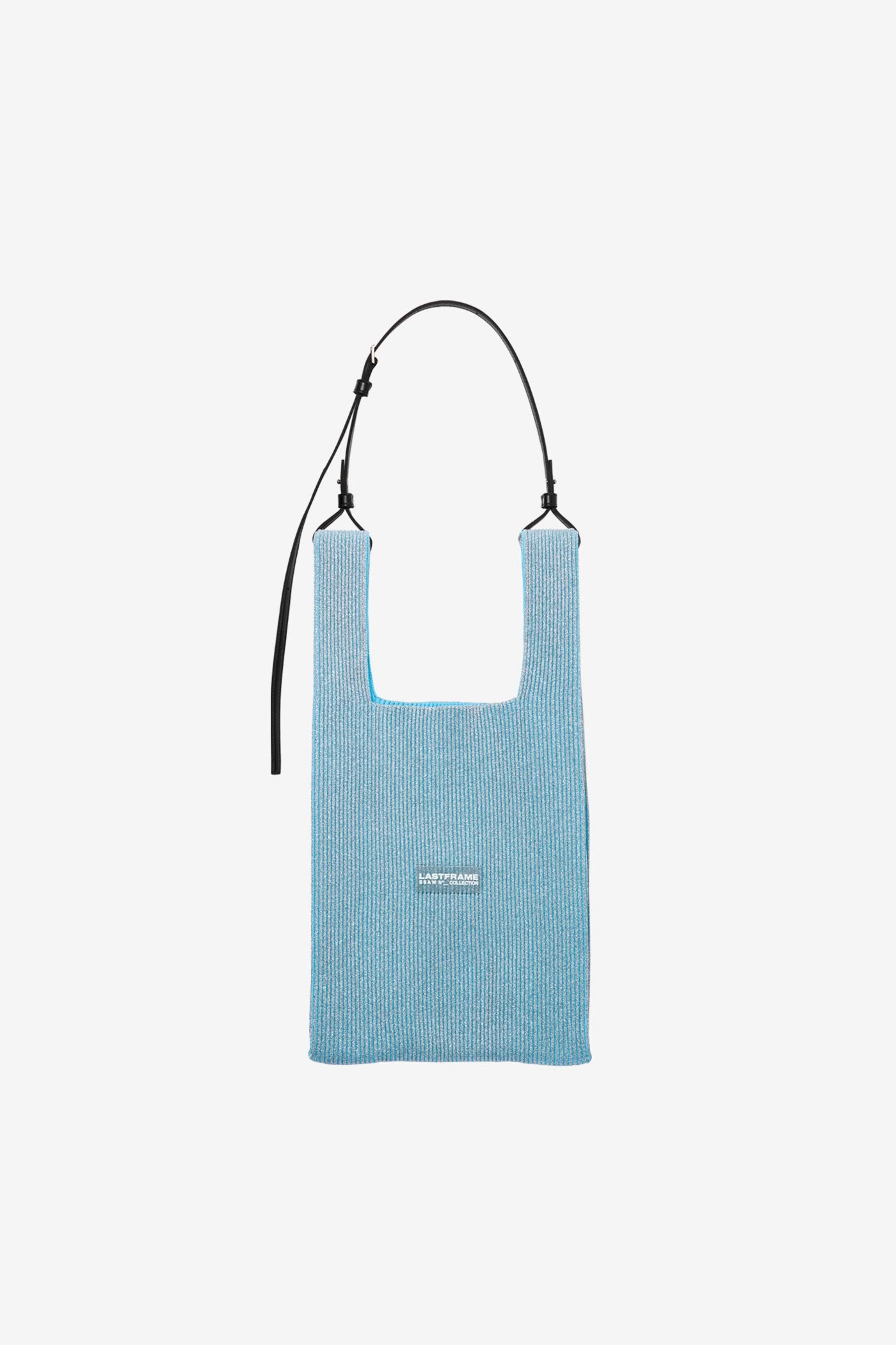 KYOTO METALLIC MARKET BAG MEDIUM / SILVER × SAX