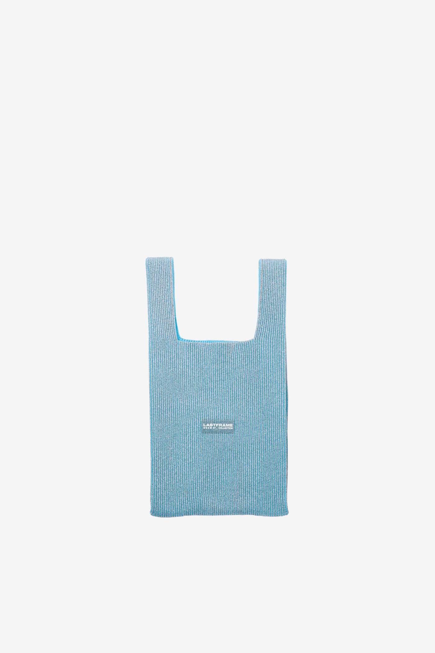 KYOTO METALLIC MARKET BAG MEDIUM / SILVER × SAX