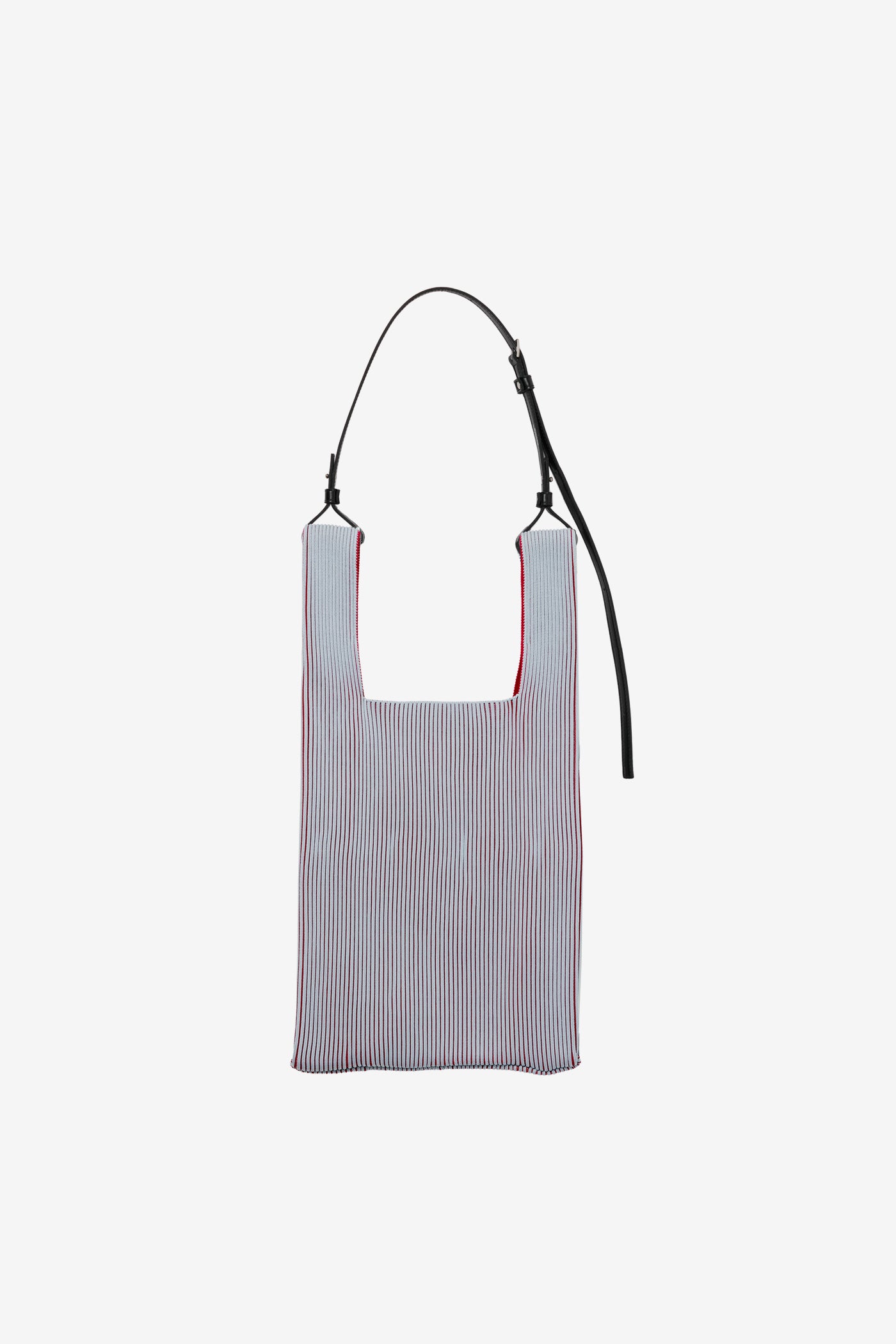 KASANE MARKET BAG MEDIUM / GRAY × BURGUNDY