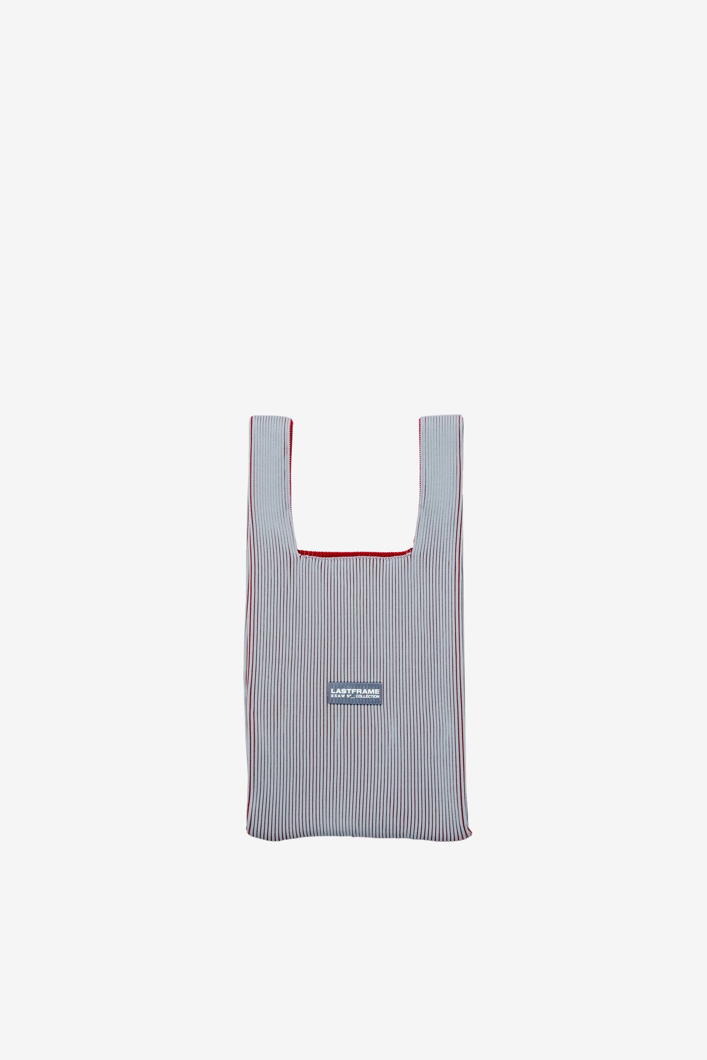 KASANE MARKET BAG MEDIUM / GRAY × BURGUNDY