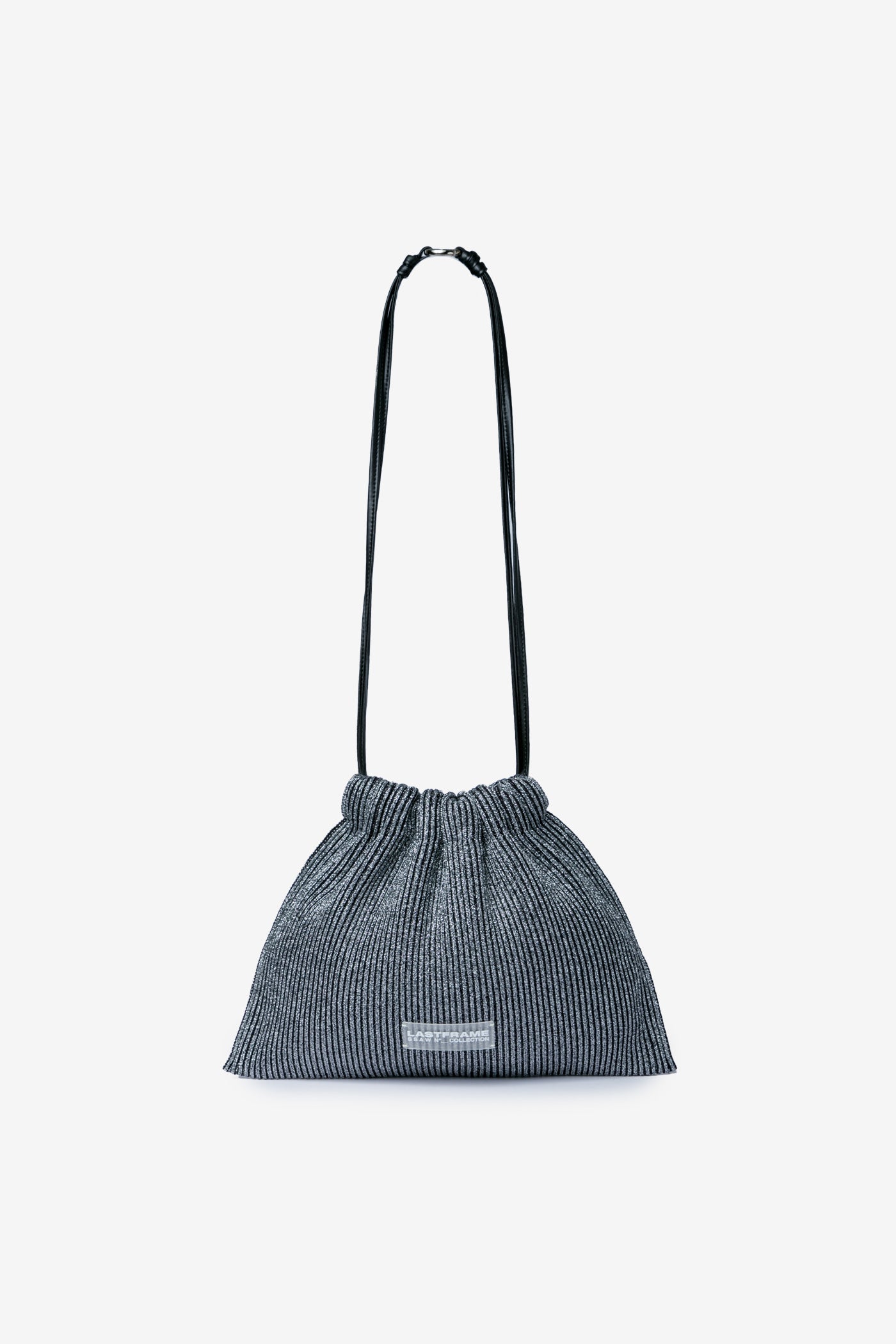 KYOTO METALLIC SACK BAG / DARK SILVER × BLACK – LASTFRAME