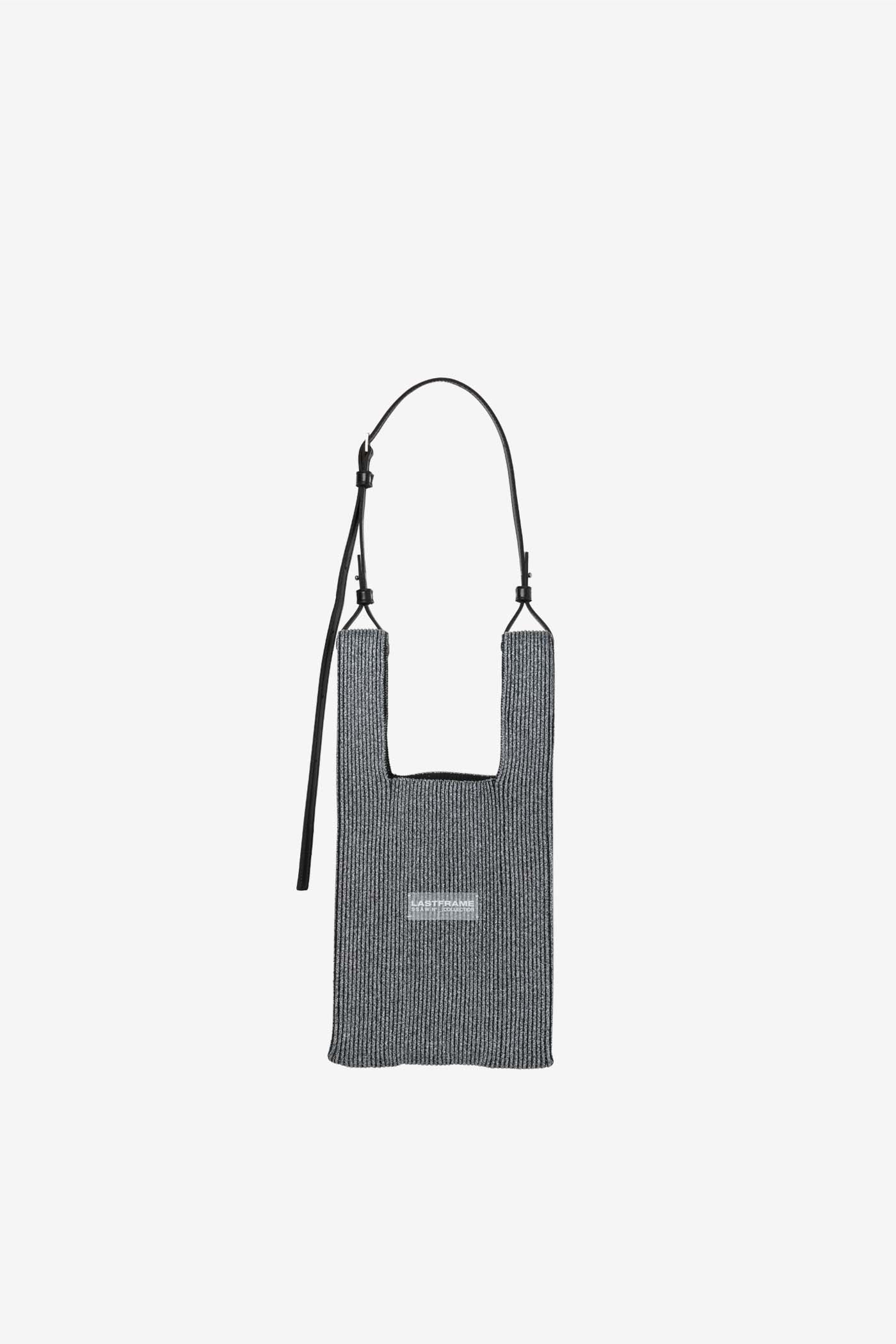 MARKET BAG SMALL / METALLIC D.Silver