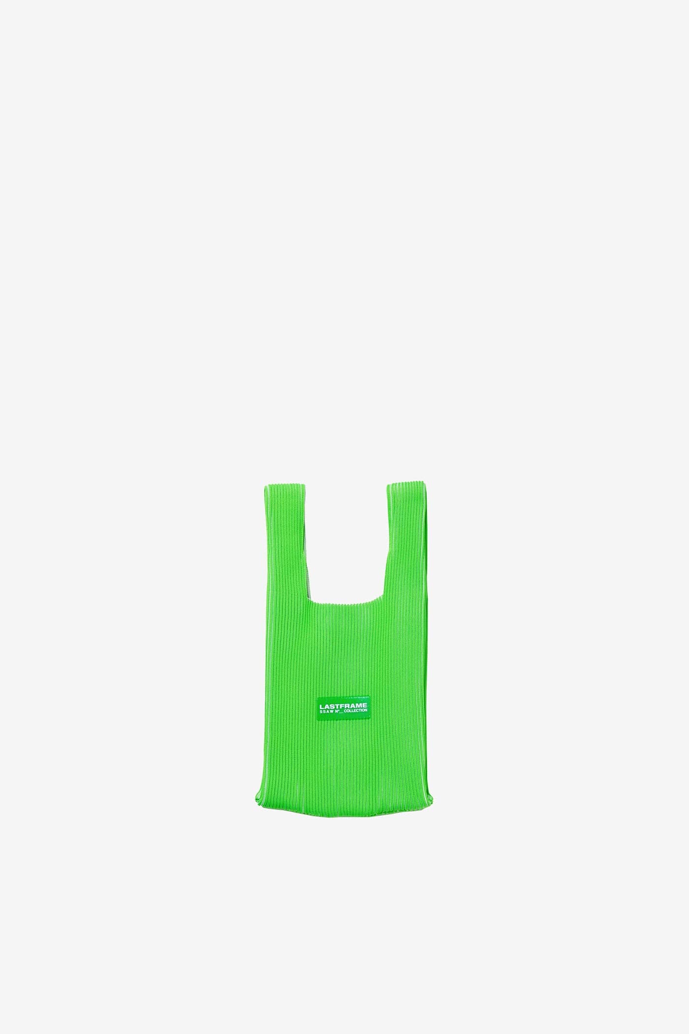 TWO TONE MARKET BAG SMALL / NEON GREEN × IVORY – LASTFRAME