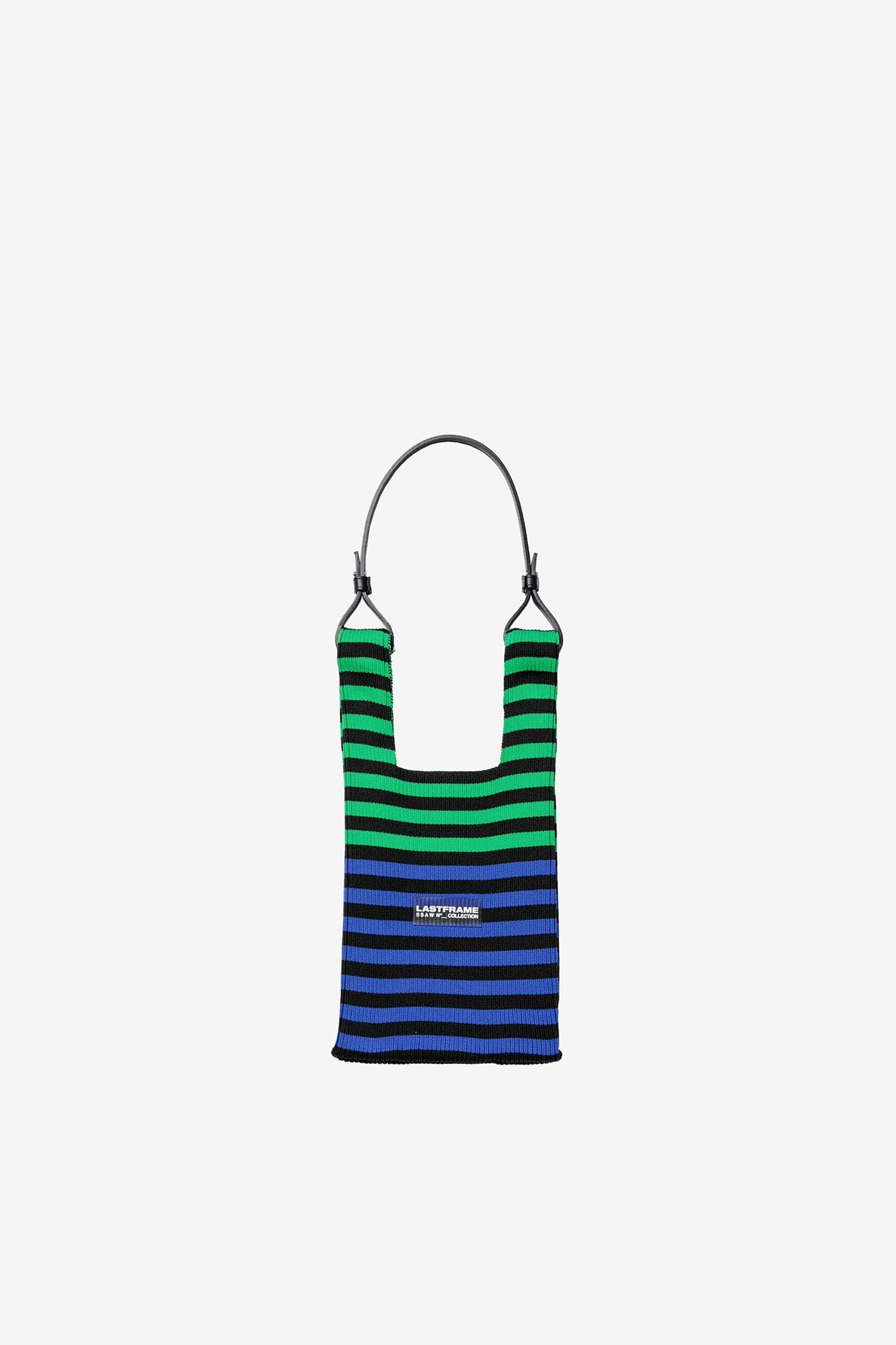 MULTI STRIPE MARKET BAG SMALL / GREEN × BLUE