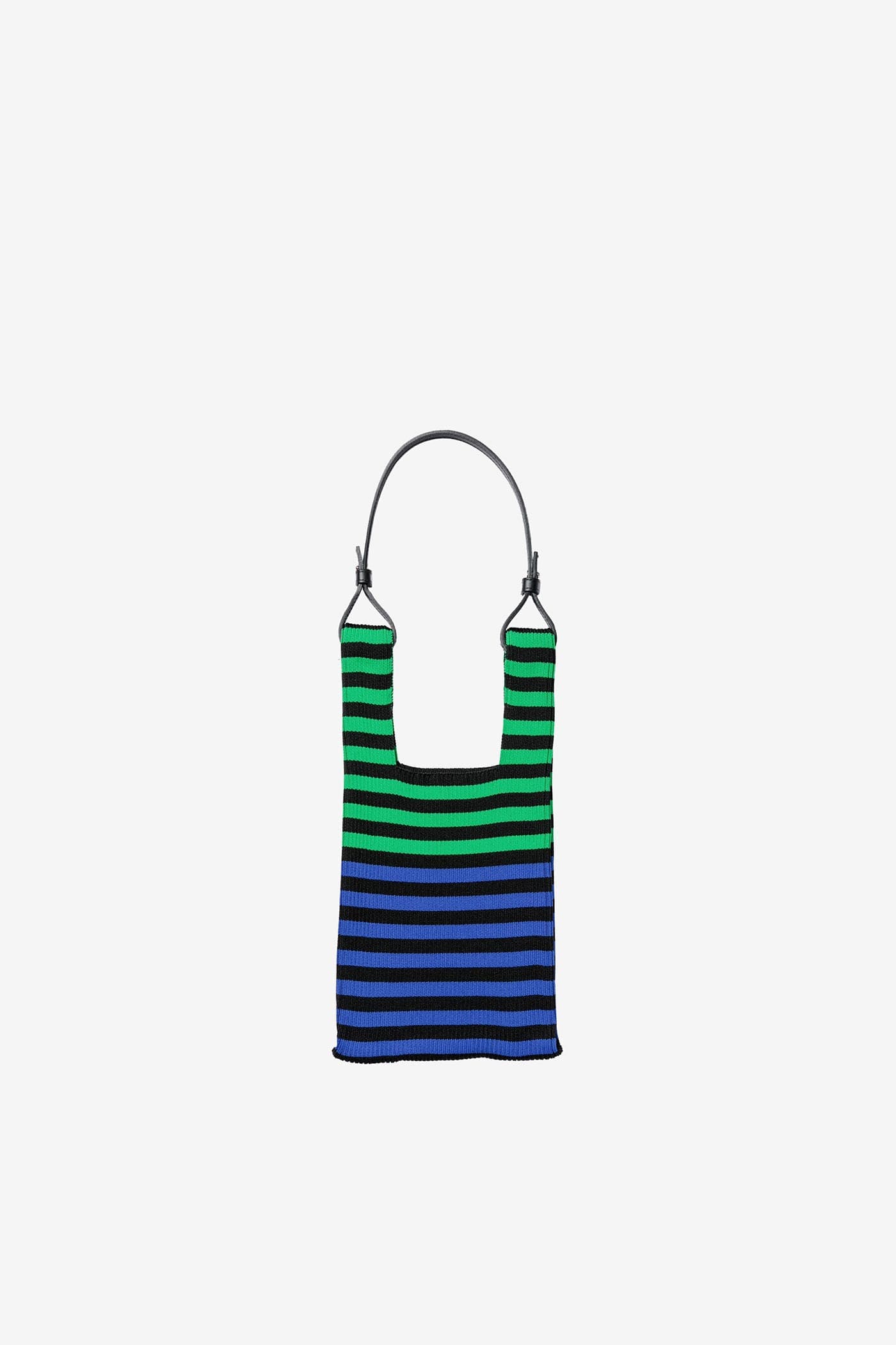 MULTI STRIPE MARKET BAG SMALL / GREEN × BLUE