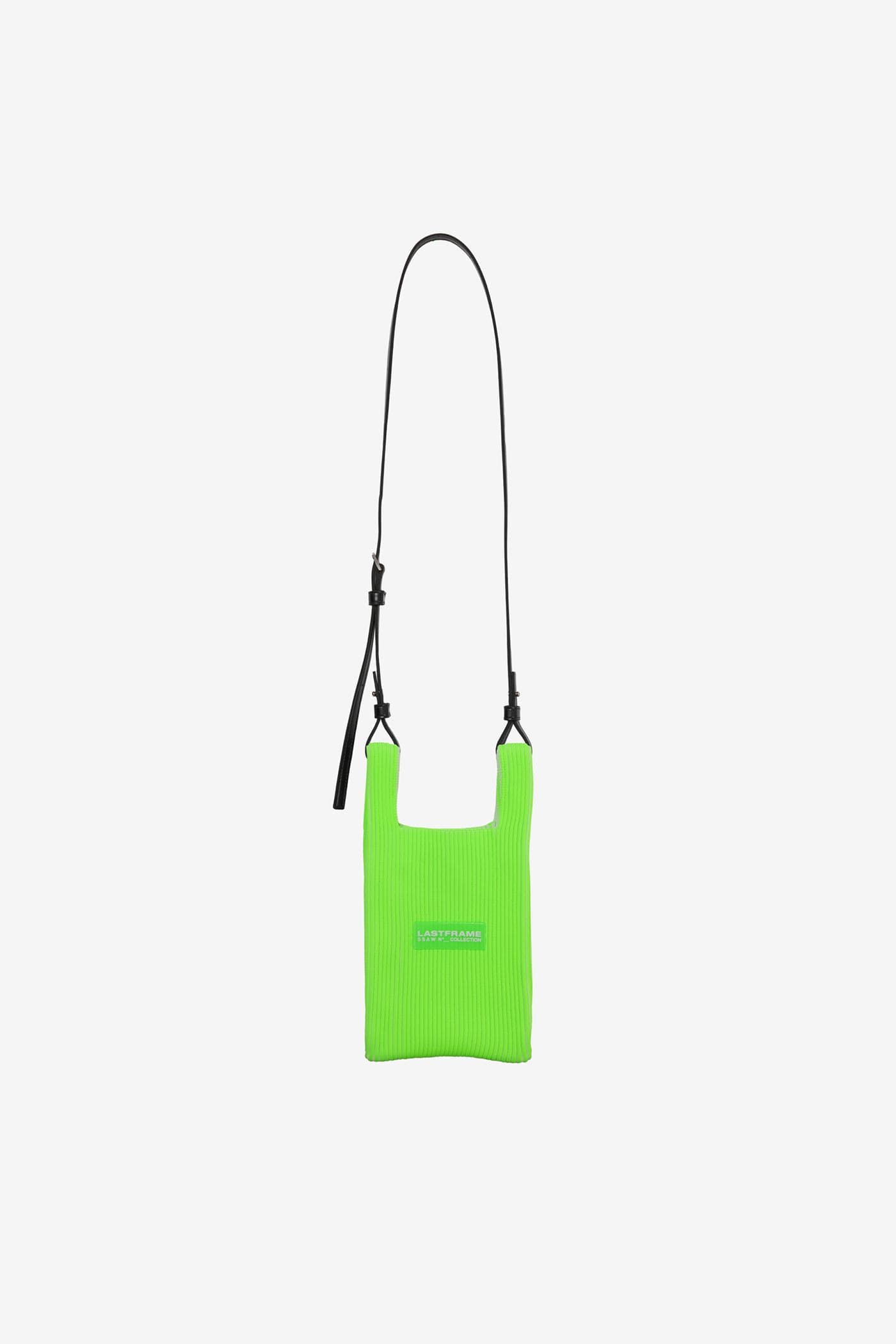 KASANE MARKET BAG MINI / LIME GREEN × OFF WHITE