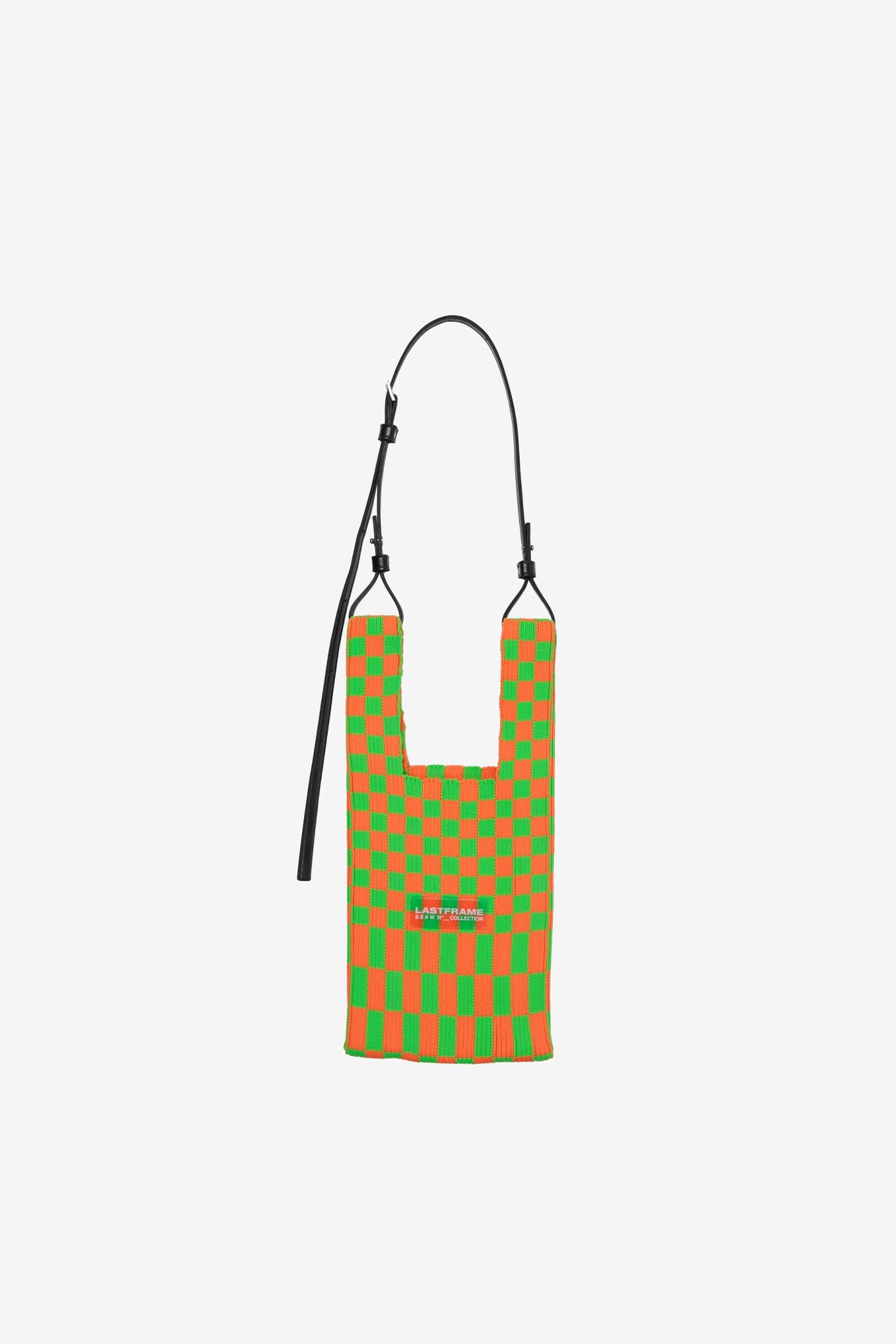 ICHIMATSU MARKET BAG SMALL / NEON GREEN × NEON ORANGE