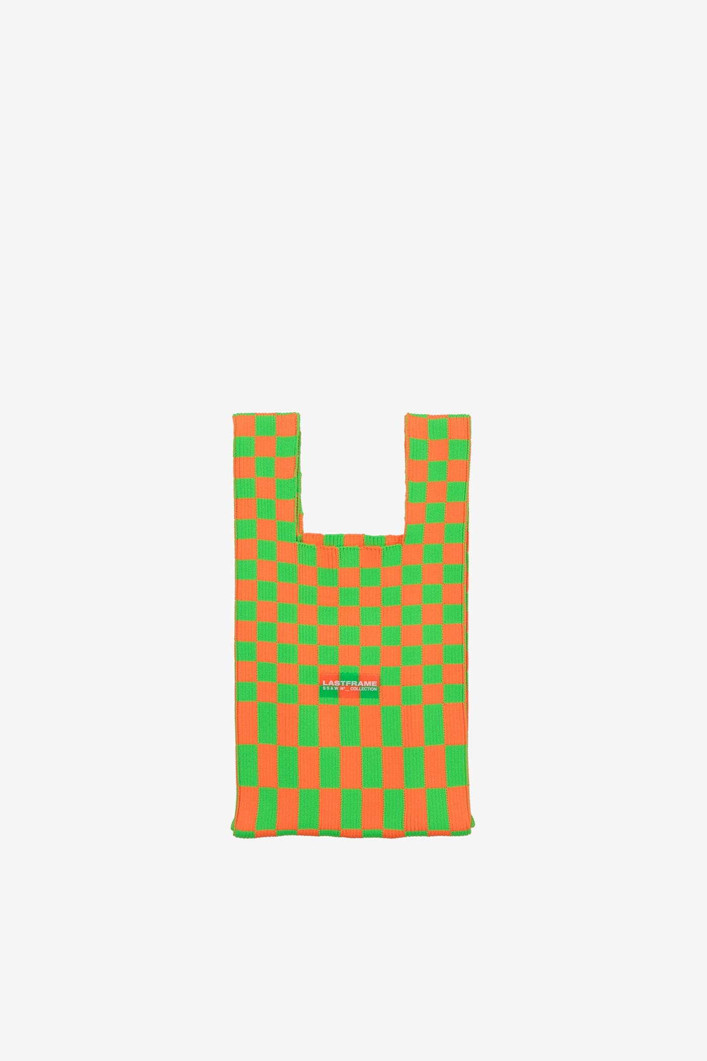 ICHIMATSU MARKET BAG MEDIUM / NEON GREEN × NEON ORANGE