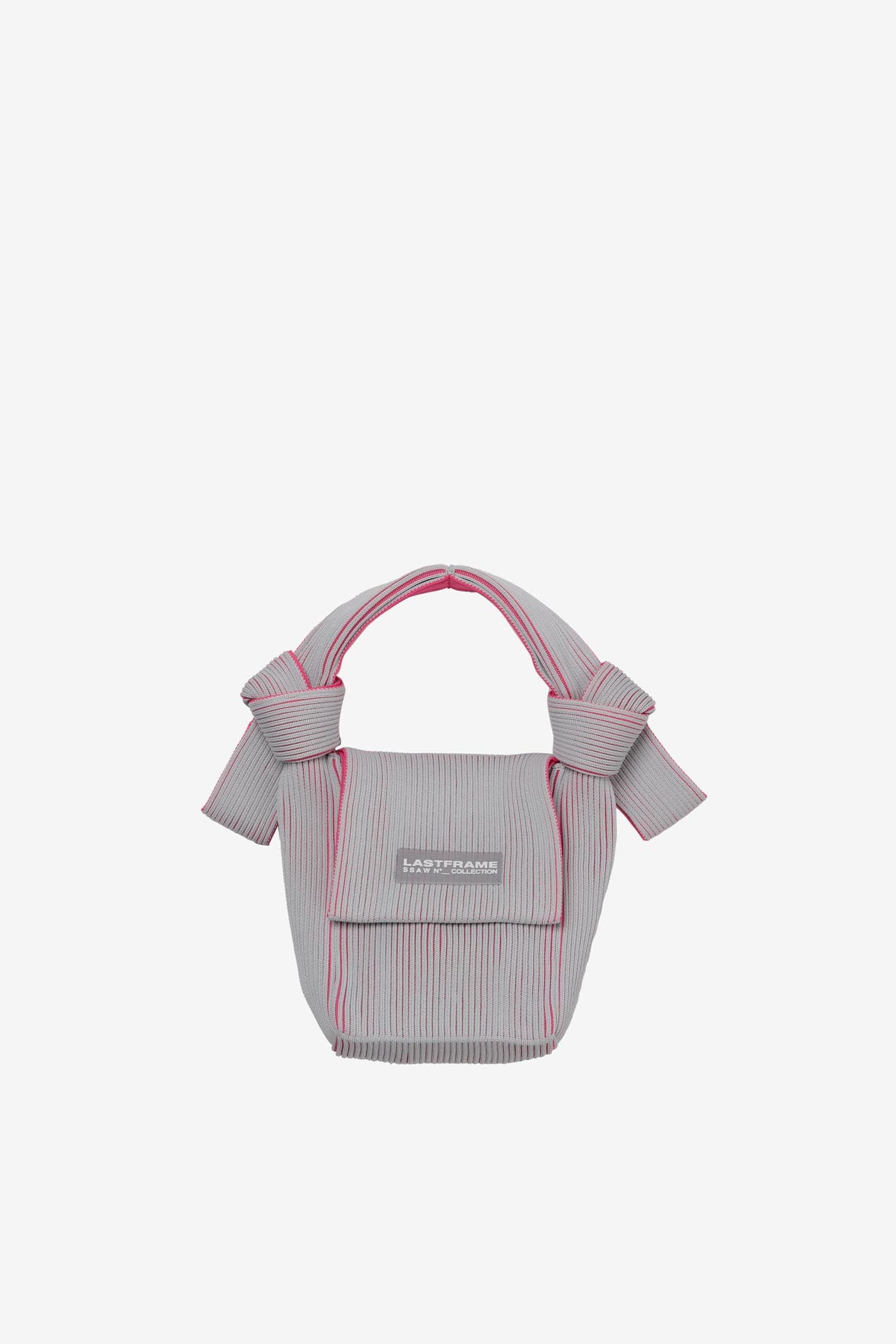 OBI BAG / LIGHT GRAY × PINK