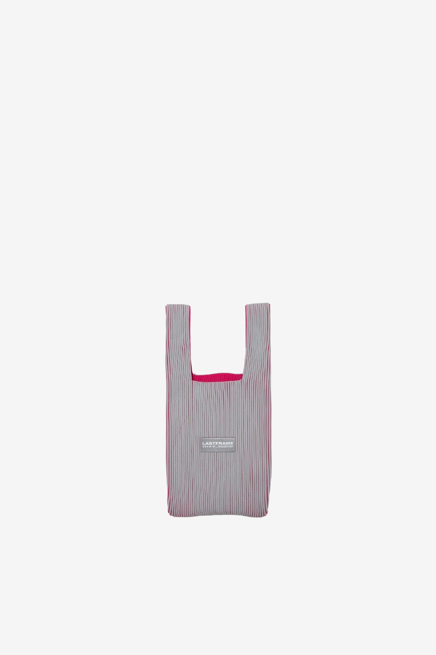 KASANE MARKET BAG SMALL / LIGHT GRAY × PINK – LASTFRAME