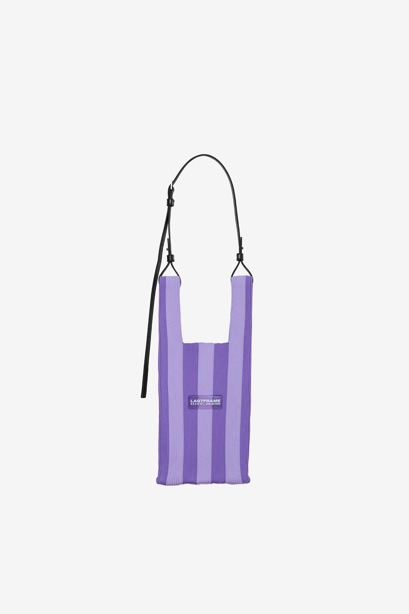 STRIPE MARKET BAG SMALL / PURPLE × LIGHT PURPLE