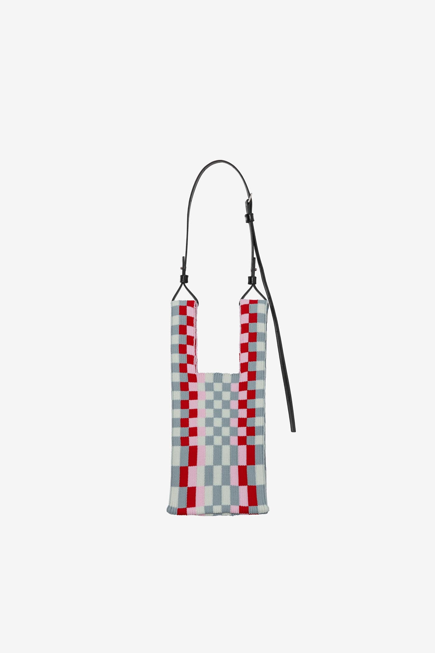 MULTI ICHIMATSU MARKET BAG SMALL / MULTI (RED x LIGHT PINK x