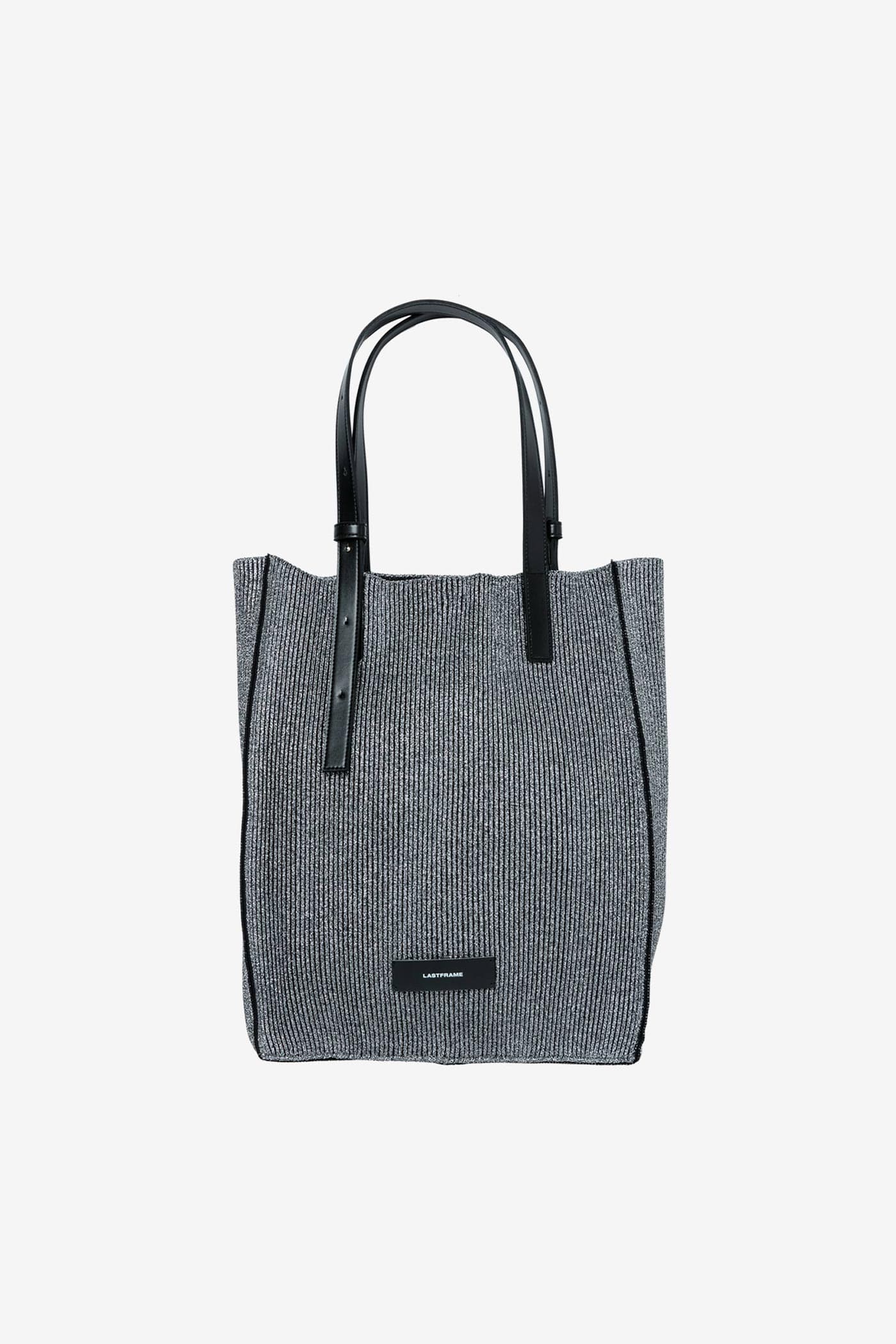 KYOTO METALLIC TOTE / DARK SILVER