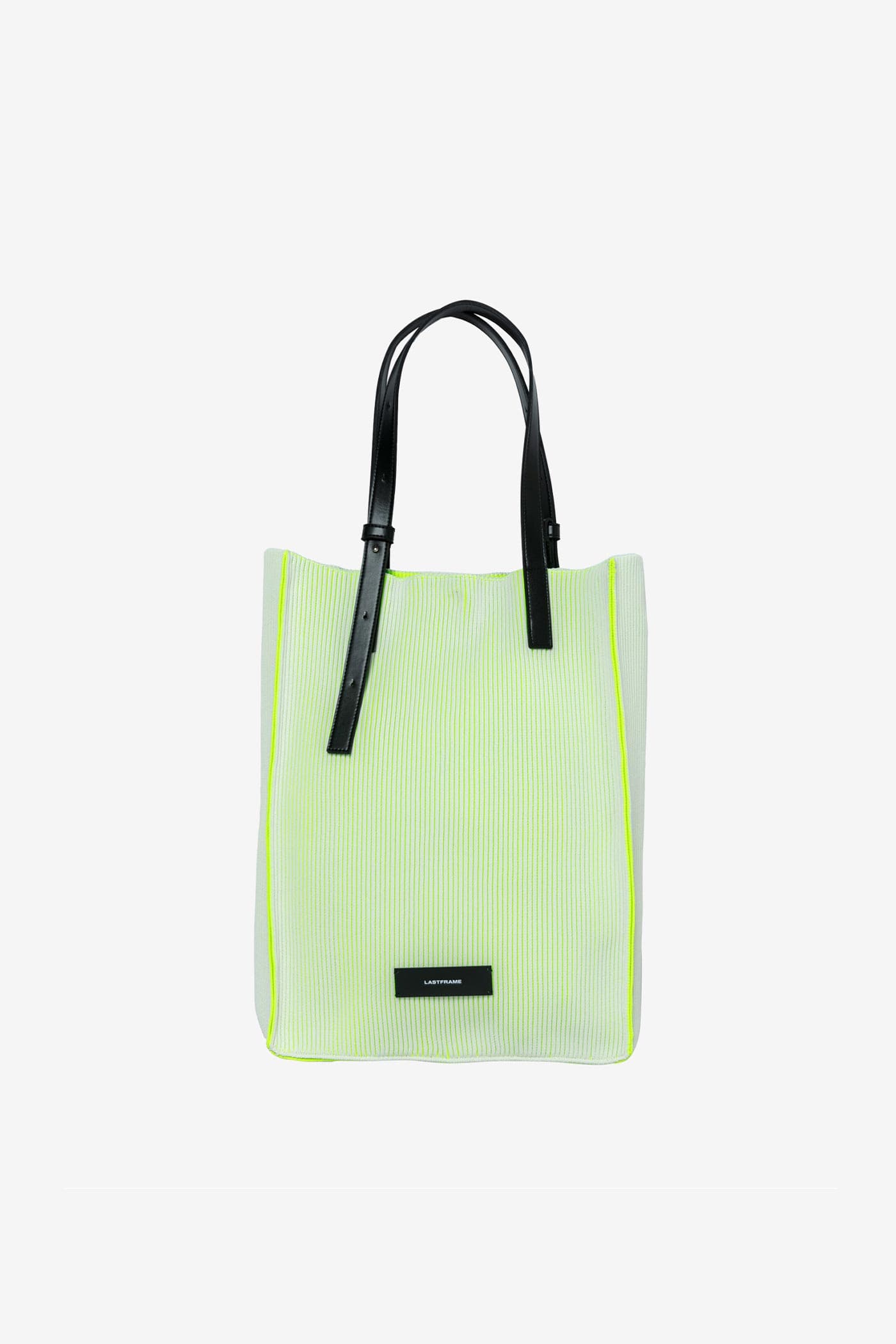 KASANE TOTE / IVORY x LIME GREEN