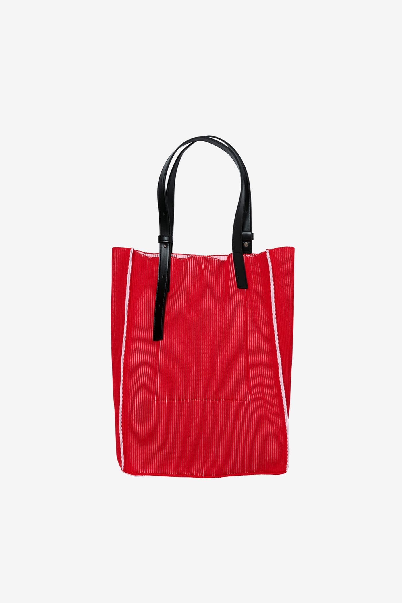 KASANE TOTE / RED × LIGHT PINK