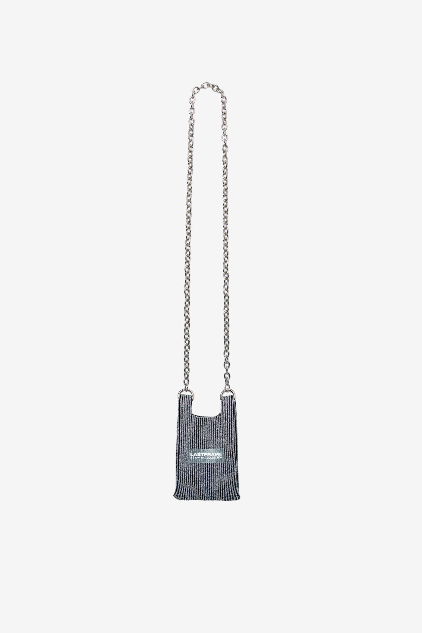 KYOTO METALLIC MARKET BAG MICRO / DARK SILVER × BLACK