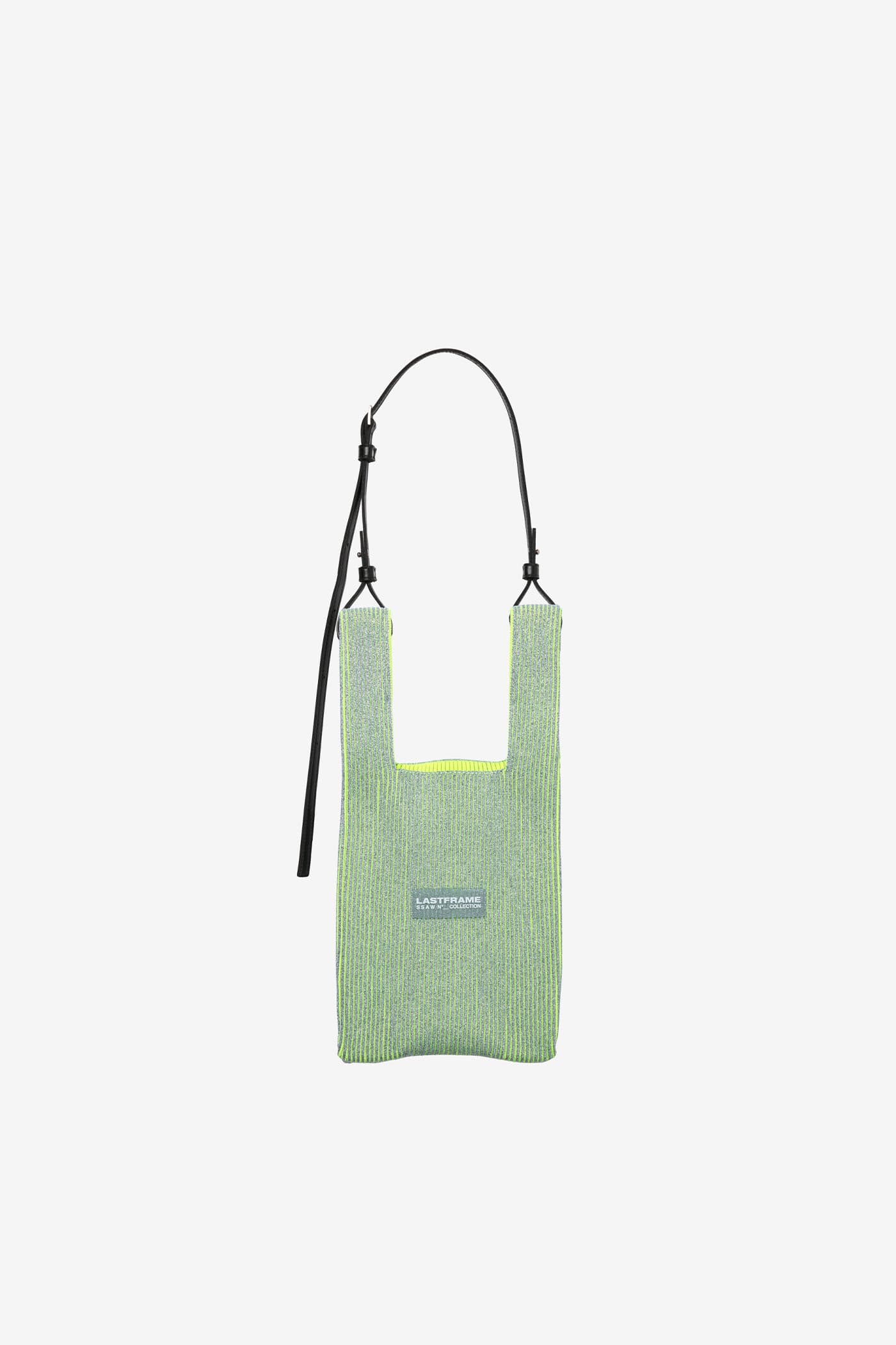 KYOTO METALLIC MARKET BAG SMALL / NEON YELLOW