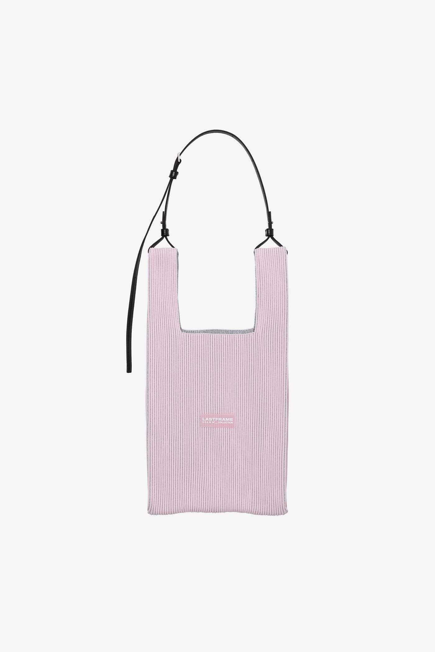 KYOTO METALLIC MARKET BAG MEDIUM / LIGHT PINK × SILVER