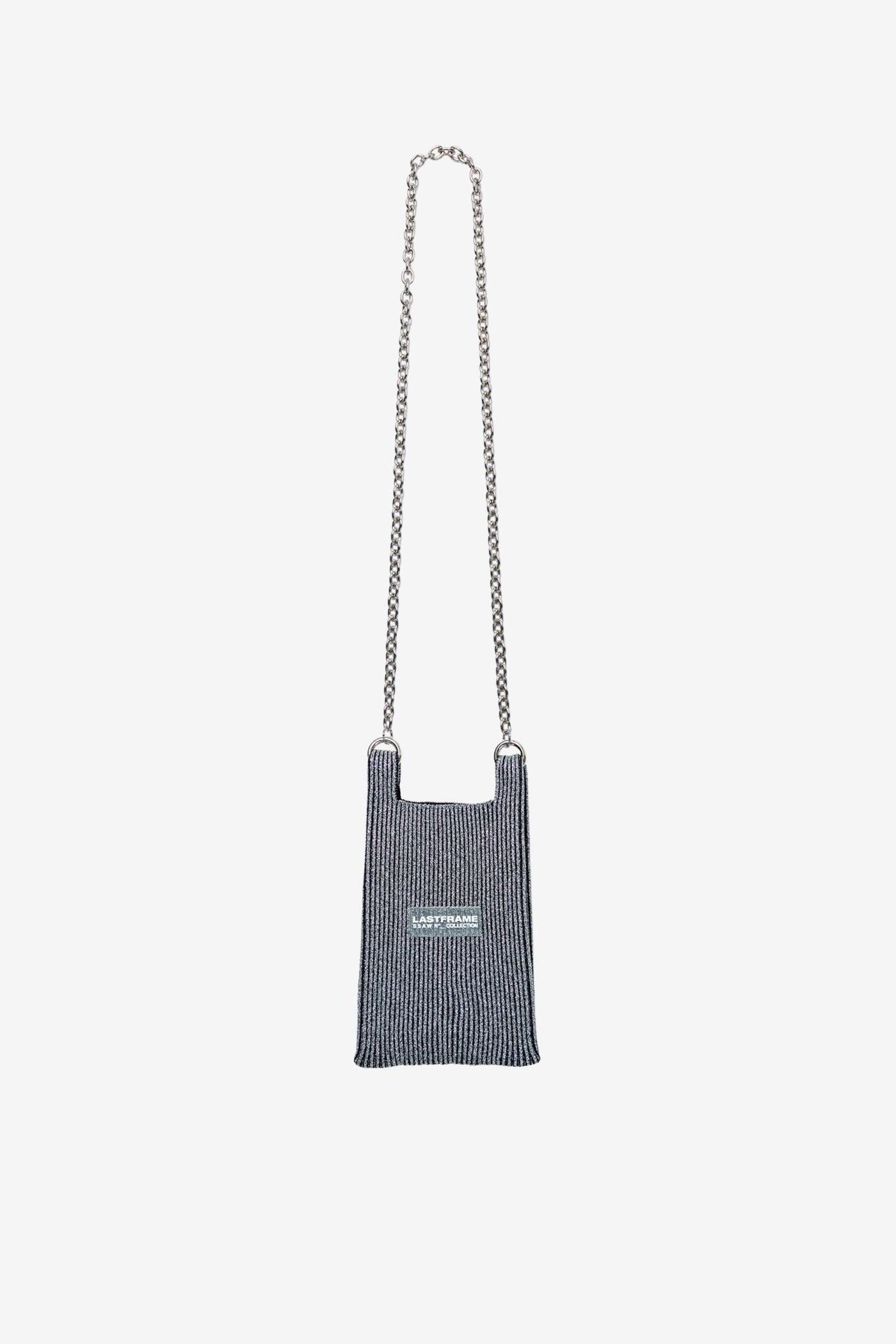 KYOTO METALLIC MARKET BAG MINI / DARK SILVER × BLACK
