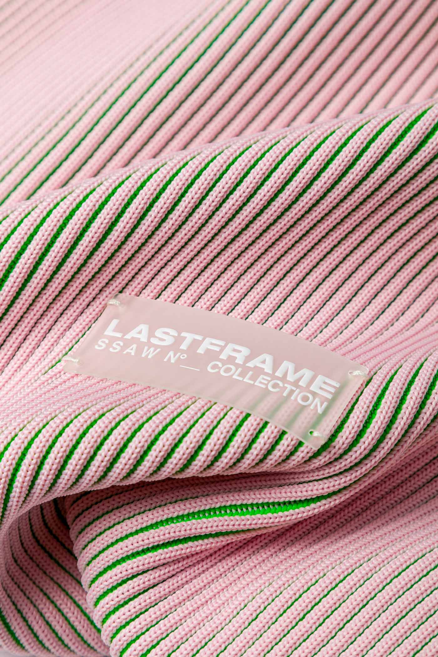 KASANE REVERSIBLE MUSUBI TOTE / LIGHT PINK × NEON GREEN