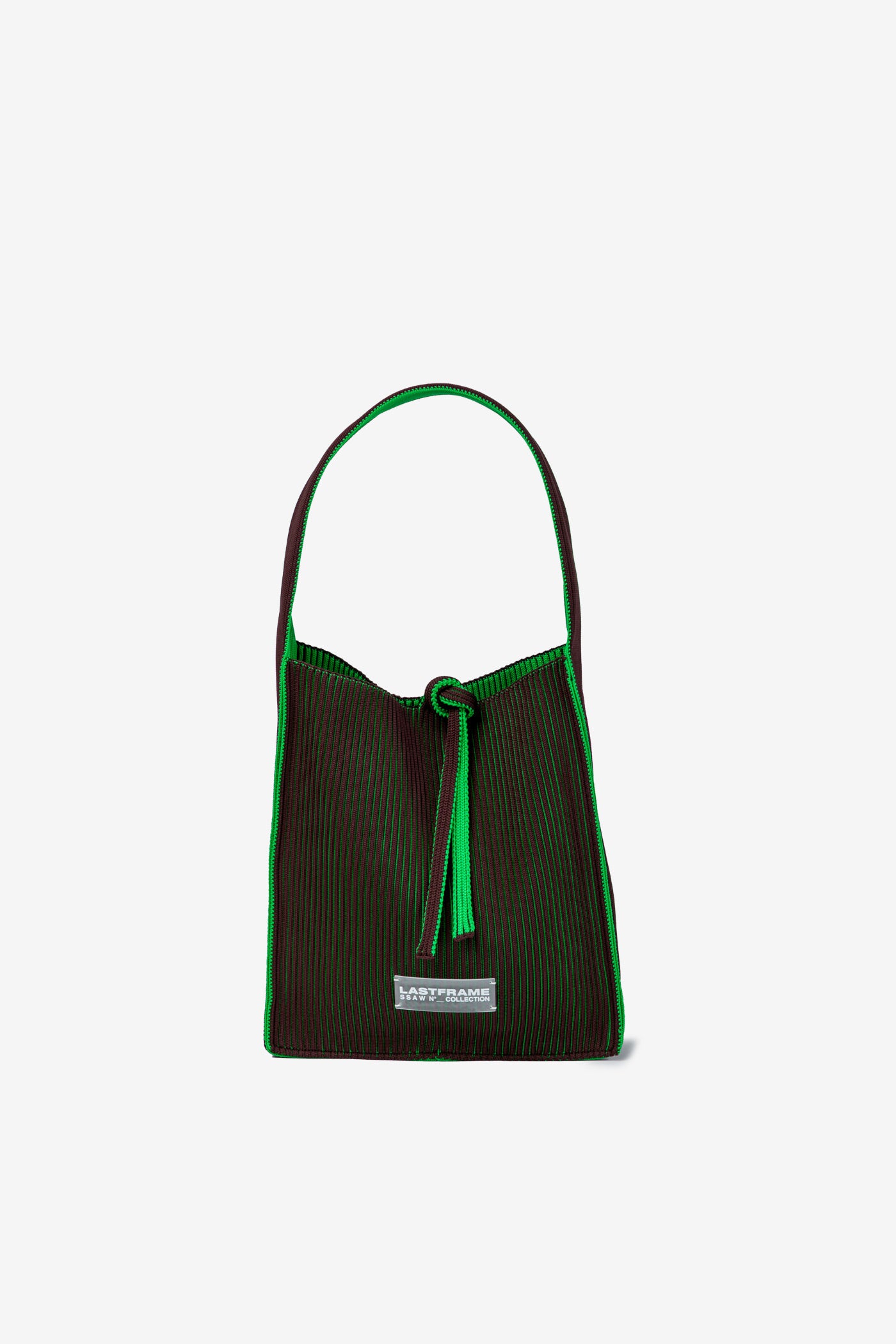 KASANE REVERSIBLE TASUKI TOTE SMALL / BROWN × GREEN