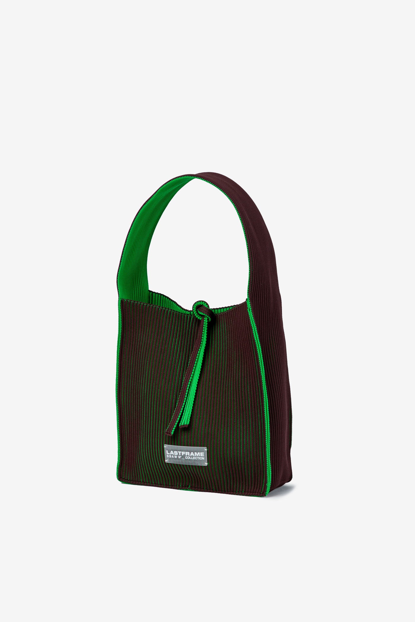 KASANE REVERSIBLE TASUKI TOTE SMALL / BROWN × GREEN