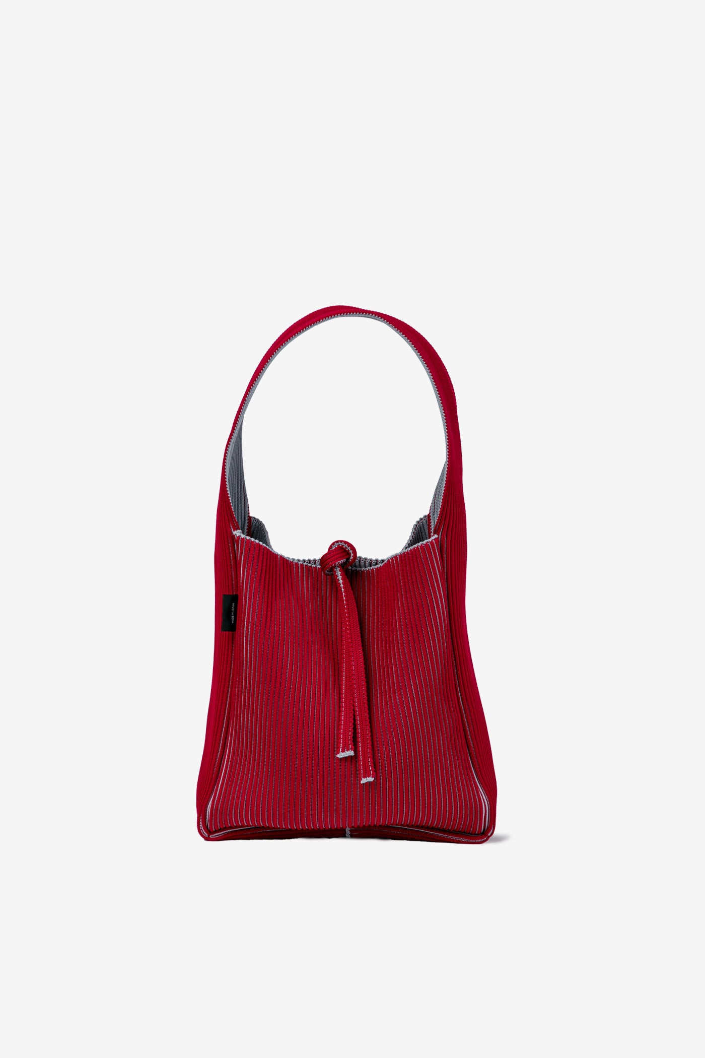 KASANE REVERSIBLE TASUKI TOTE SMALL / GRAY × BURGUNDY