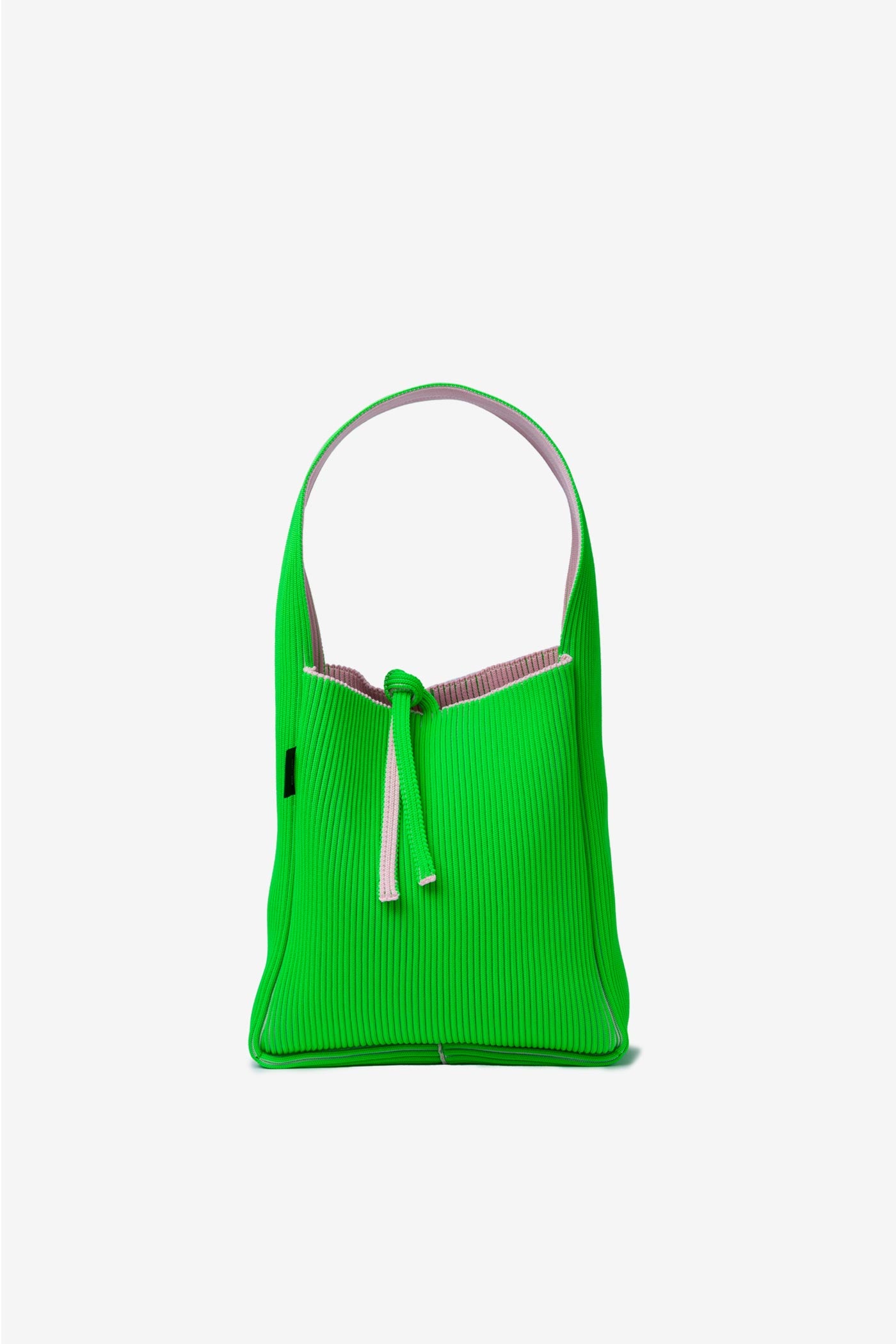 KASANE REVERSIBLE TASUKI TOTE SMALL / LIGHT PINK × NEON GREEN