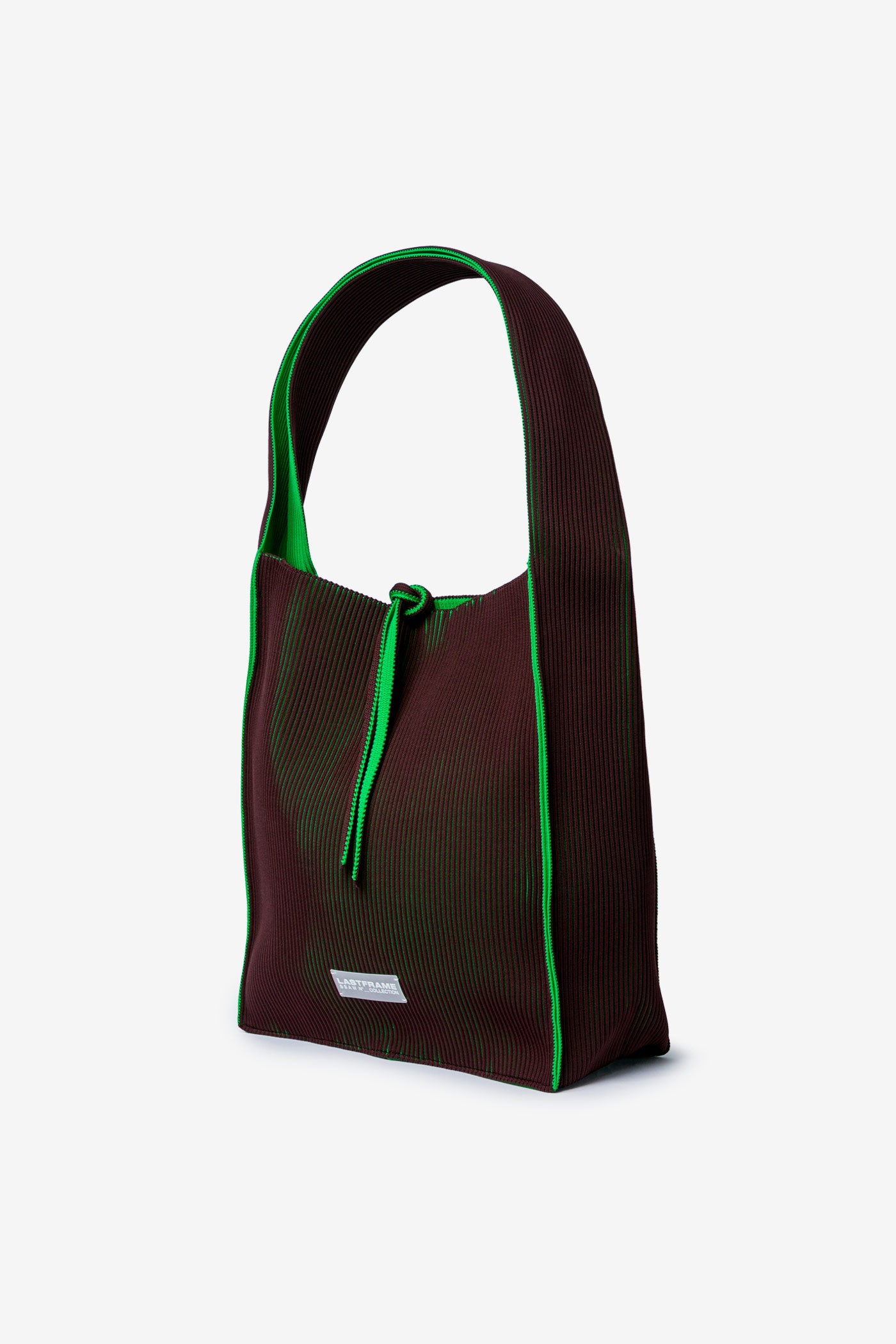 KASANE REVERSIBLE TASUKI TOTE LARGE / BROWN × GREEN