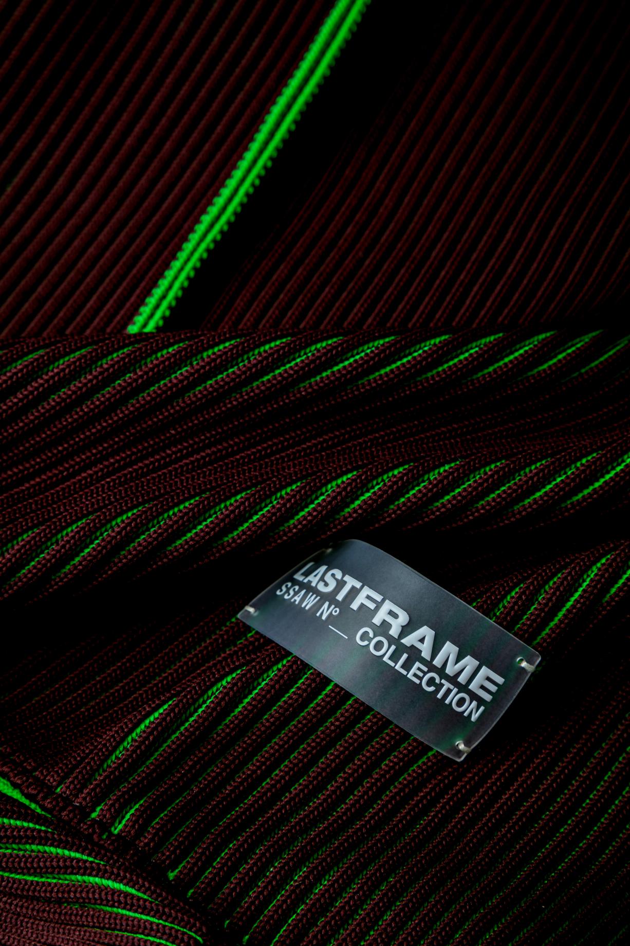 KASANE REVERSIBLE TASUKI TOTE LARGE / BROWN × GREEN