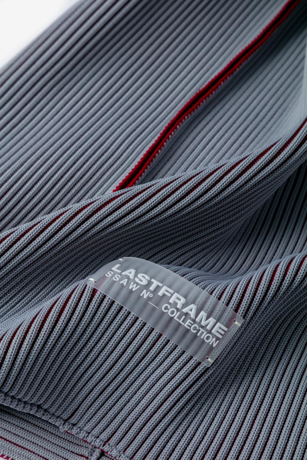 KASANE REVERSIBLE TASUKI TOTE LARGE / GRAY × BURGUNDY