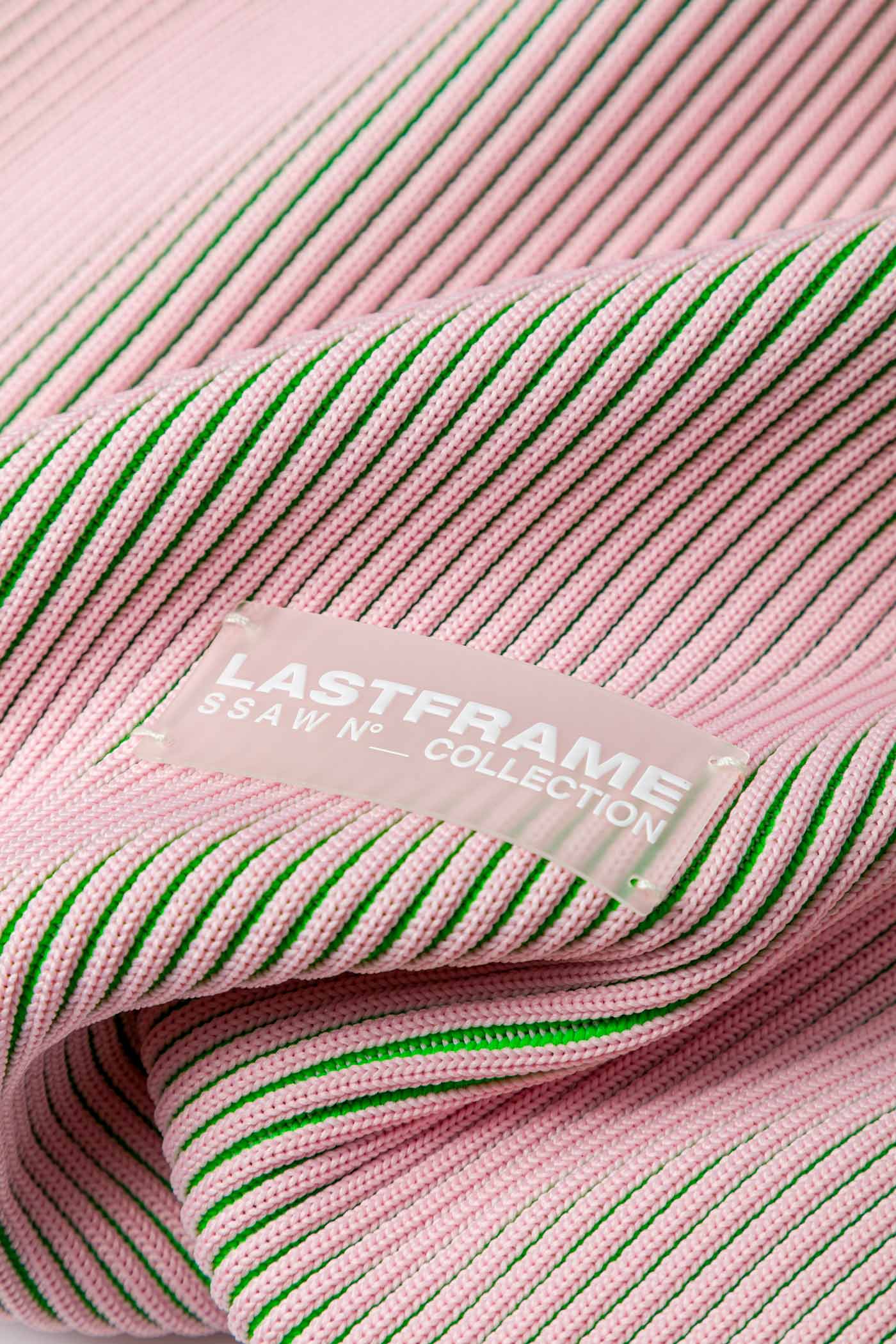 KASANE REVERSIBLE TASUKI TOTE LARGE / LIGHT PINK × NEON GREEN