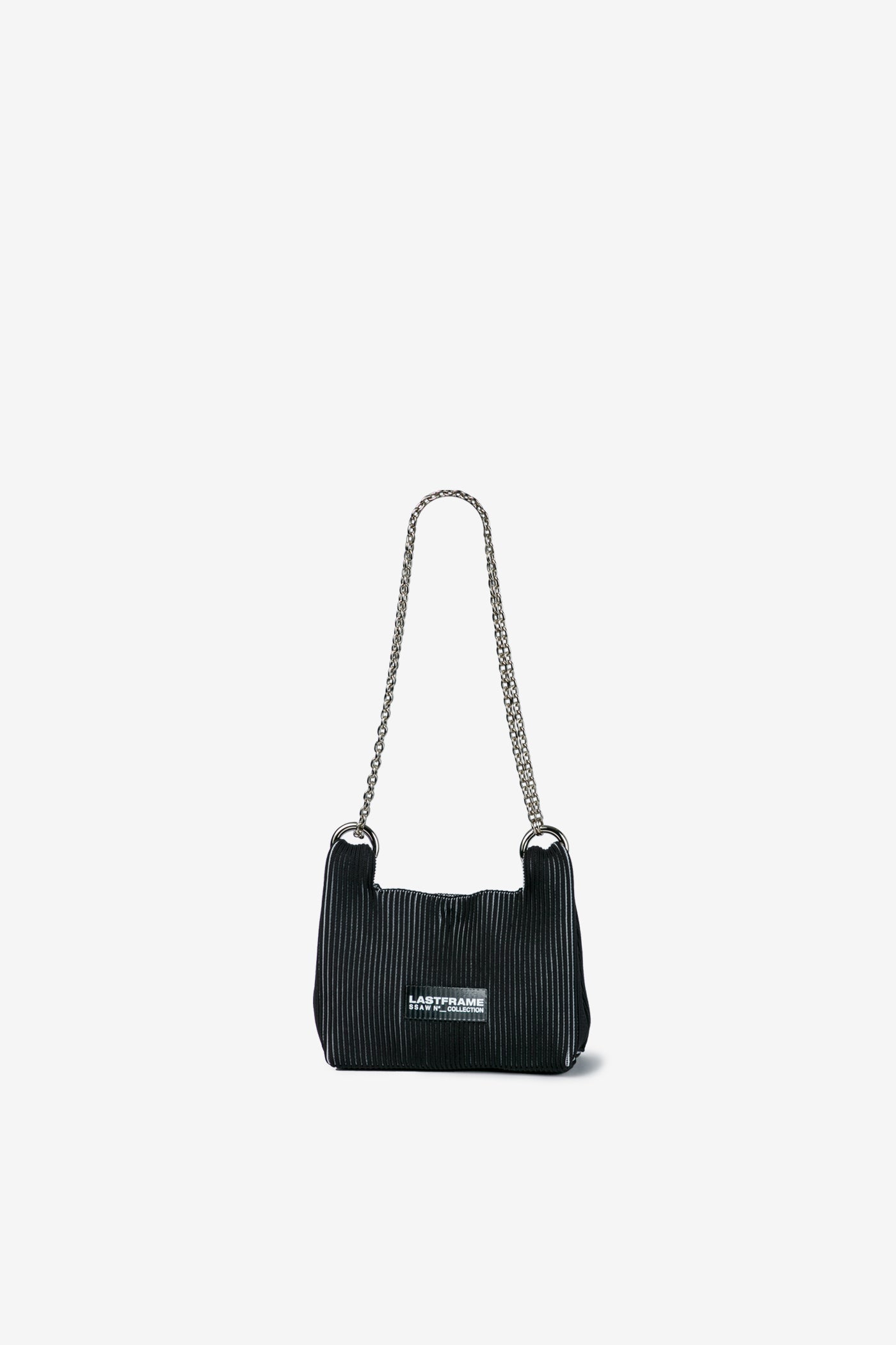 WRAP BAG MINI (CHAIN) / BLACK × IVORY