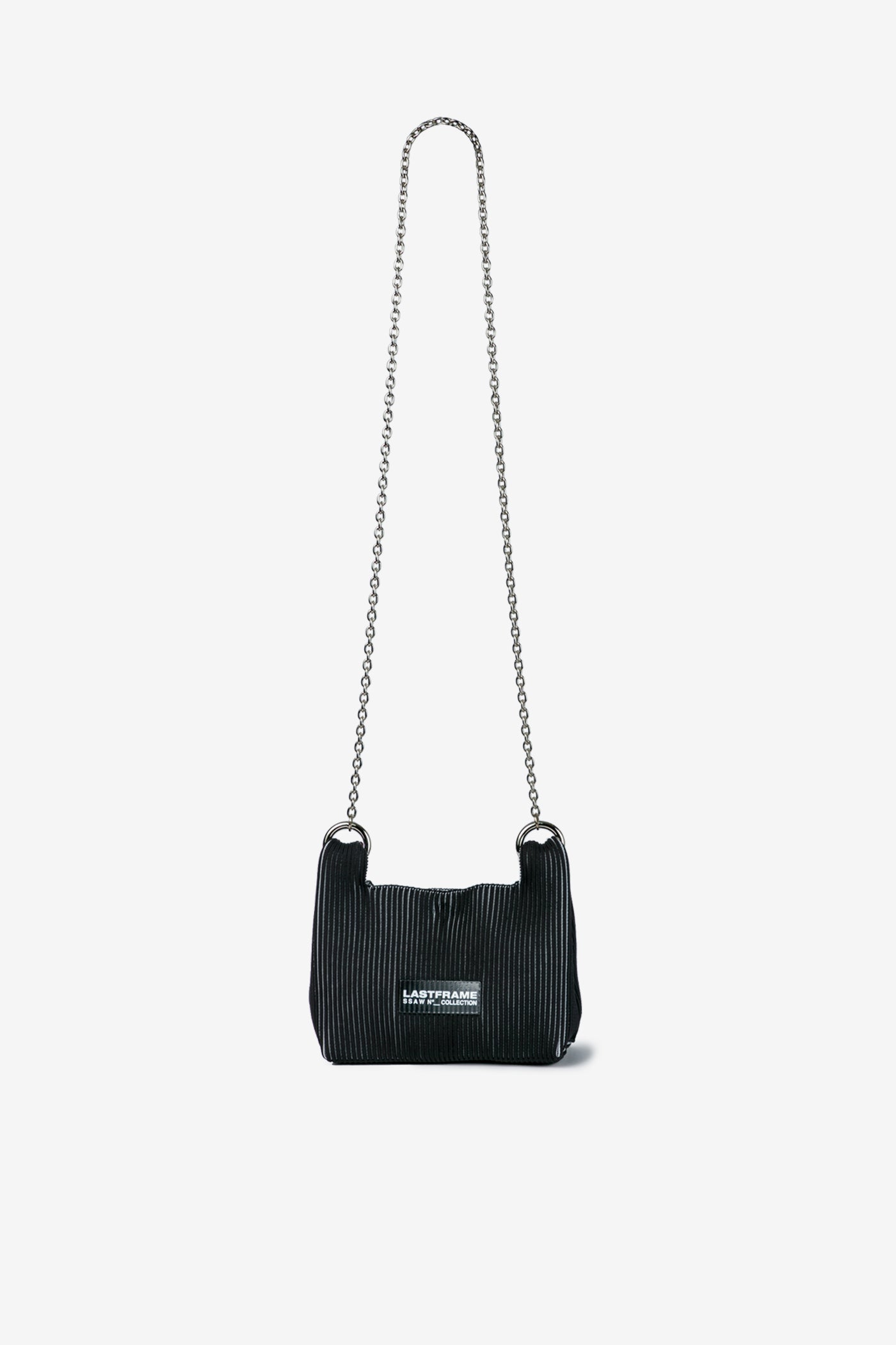 WRAP BAG MINI (CHAIN) / BLACK × IVORY