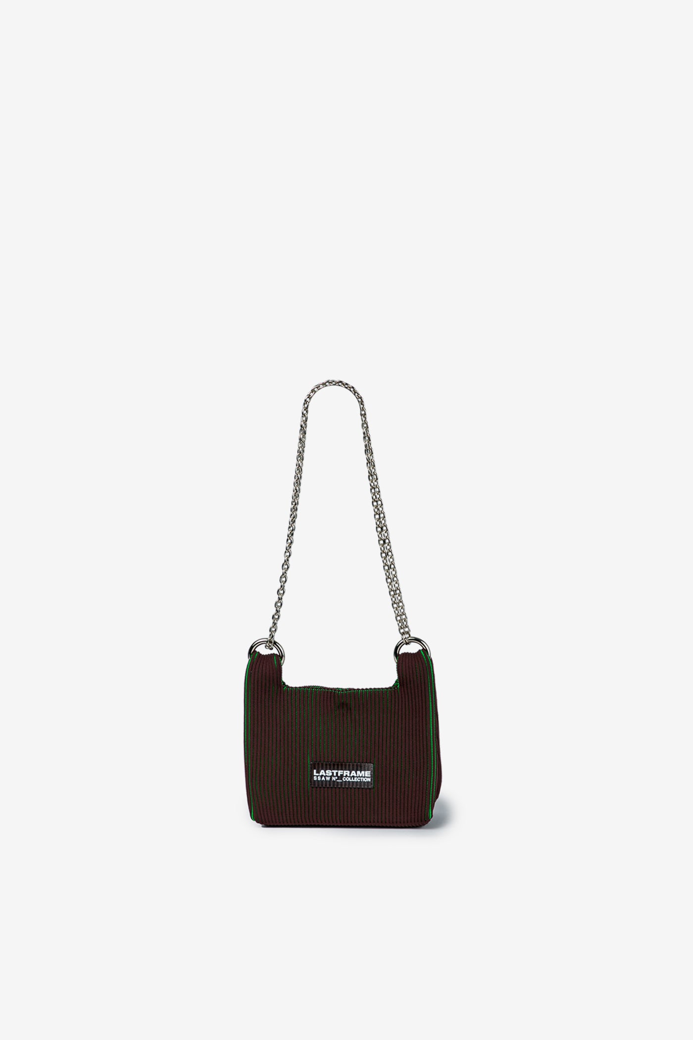 WRAP BAG MINI (CHAIN) / BROWN × GREEN