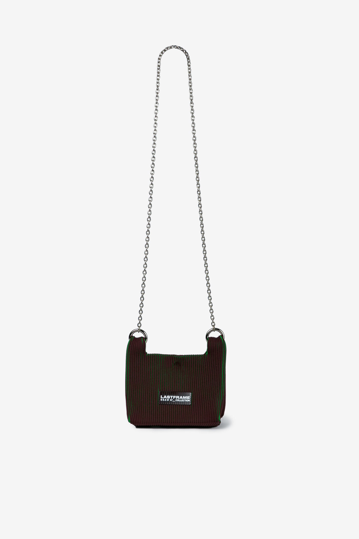 WRAP BAG MINI (CHAIN) / BROWN × GREEN