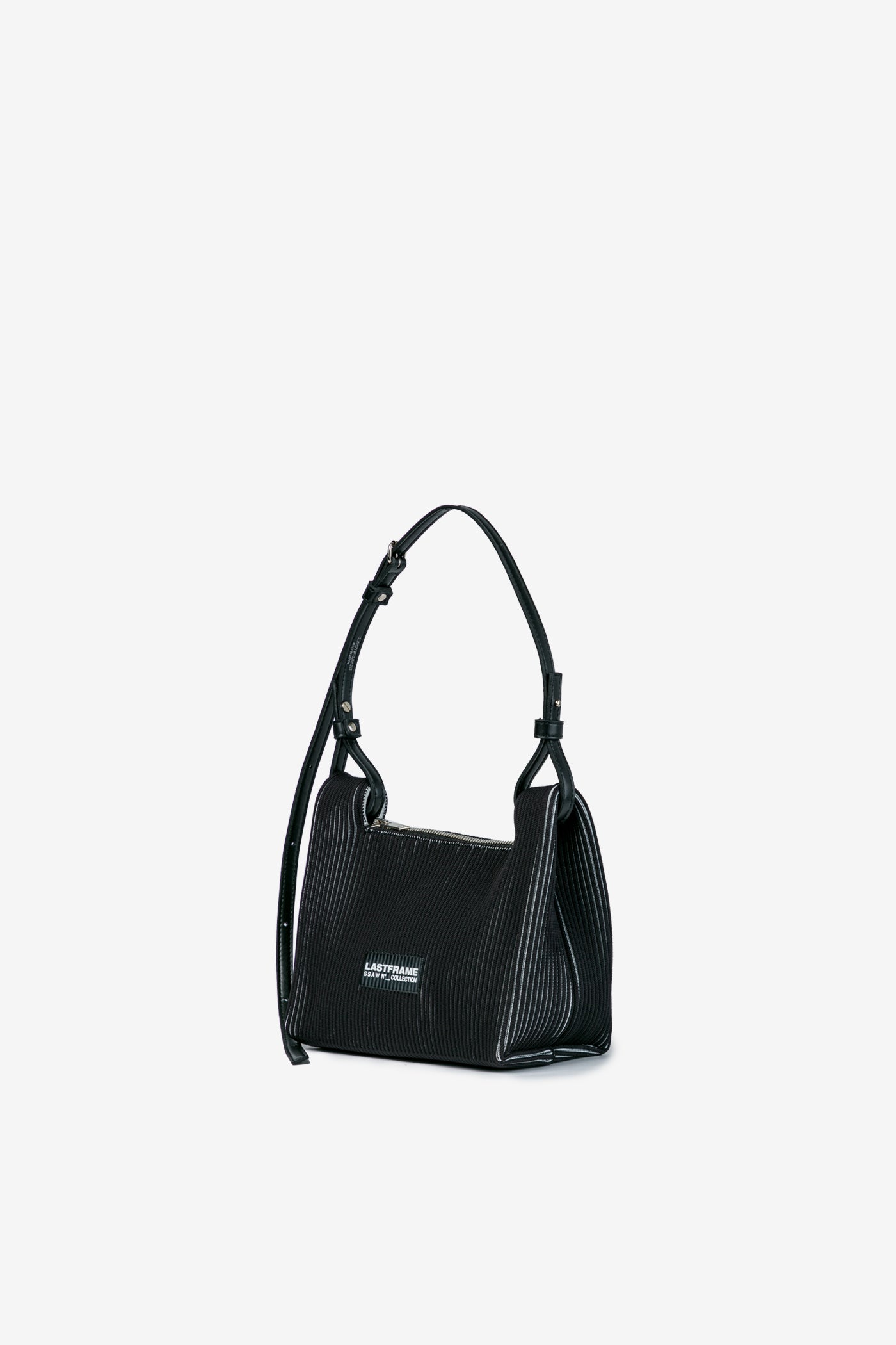 WRAP BAG SMALL / BLACK × IVORY