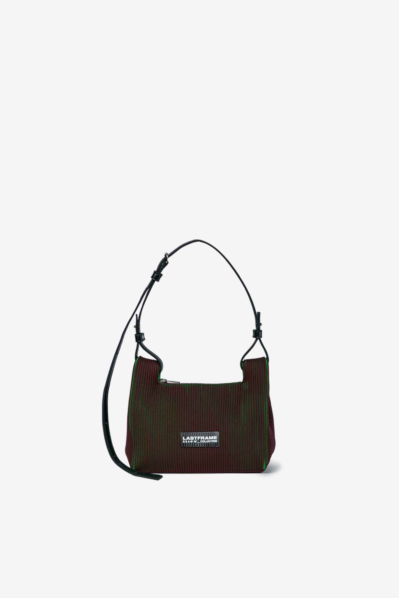WRAP BAG SMALL / BROWN × GREEN