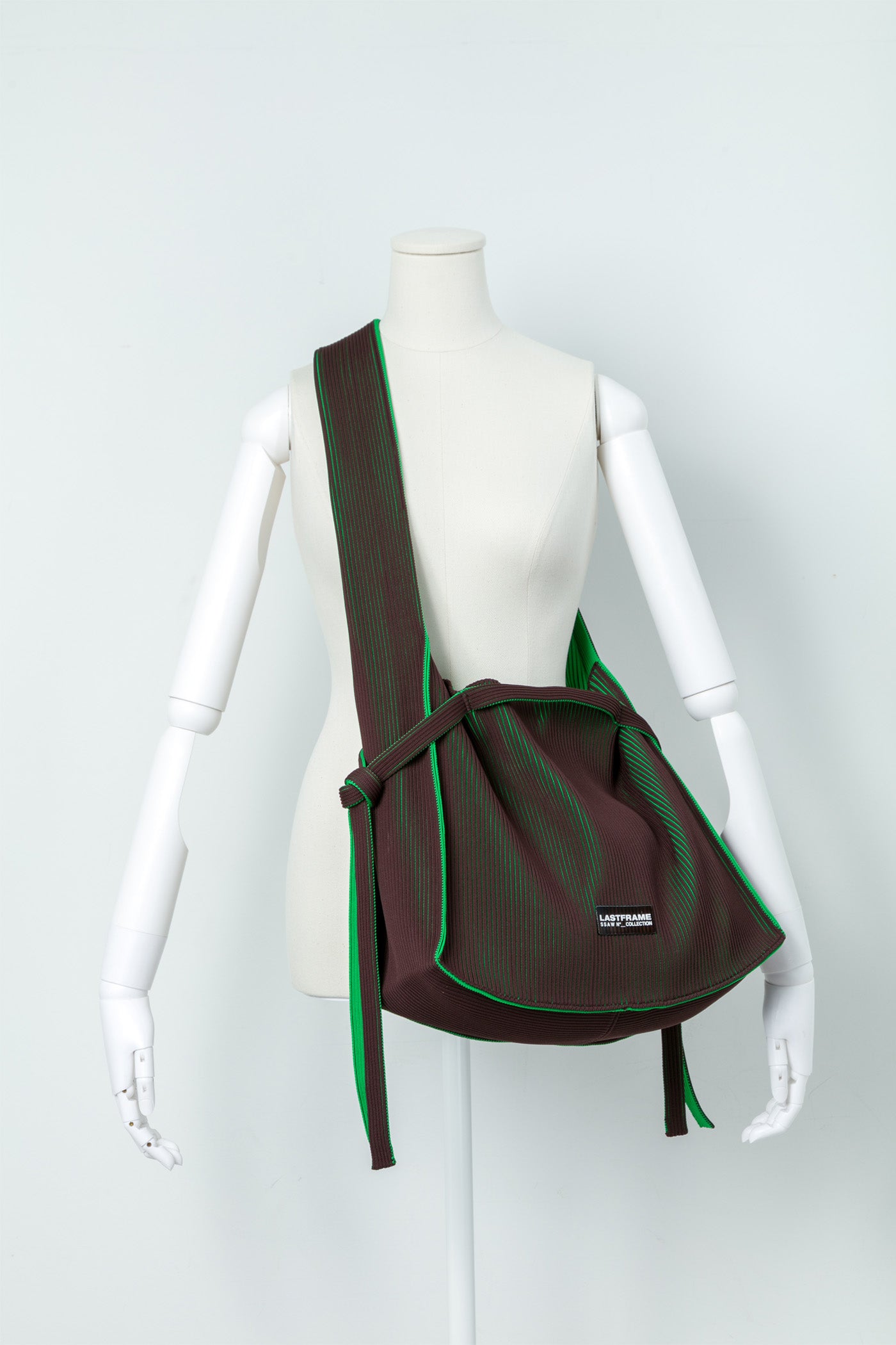 HINEMOSU TOTE / BROWN × GREEN