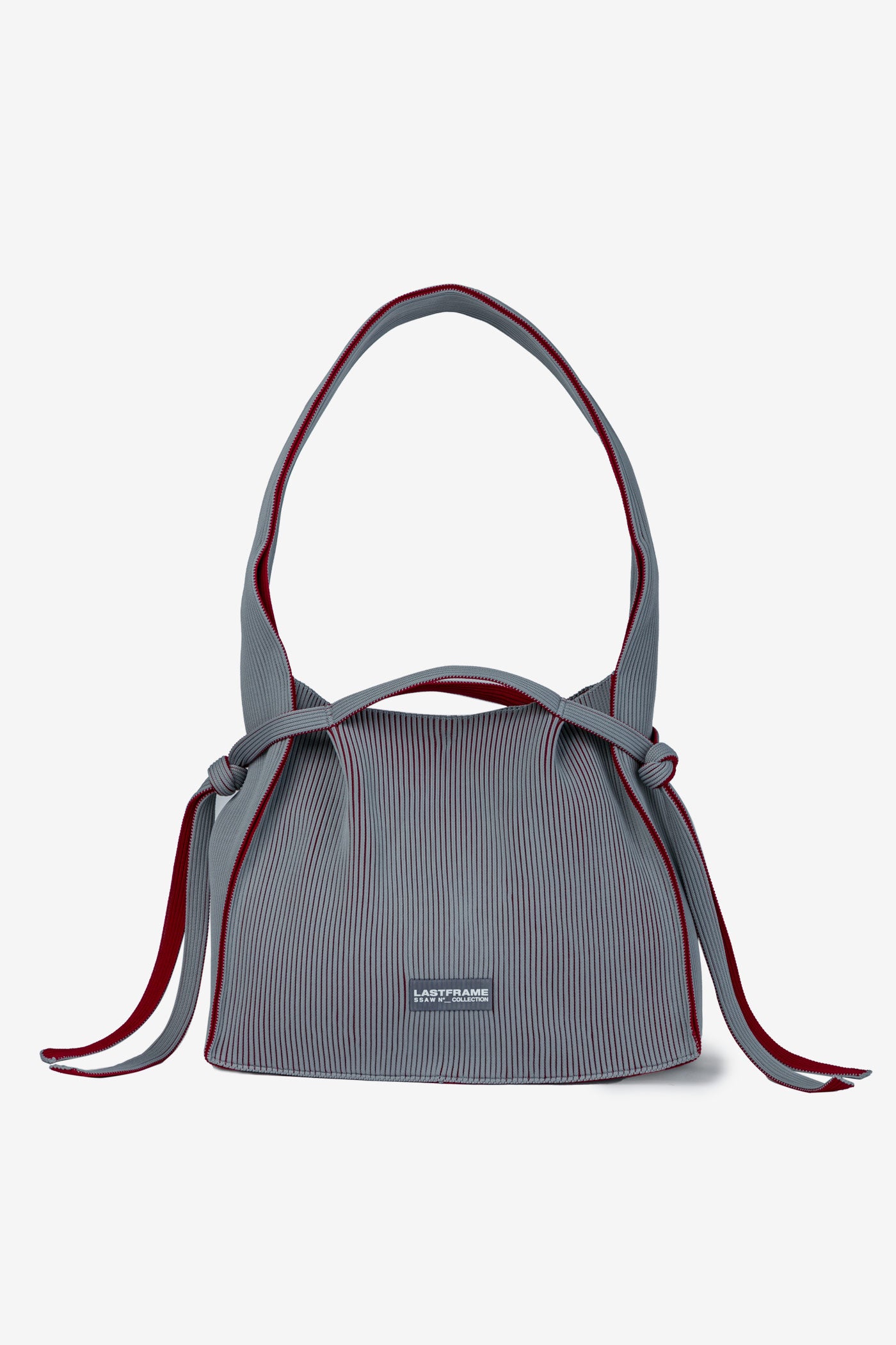HINEMOSU TOTE / GRAY × BURGUNDY