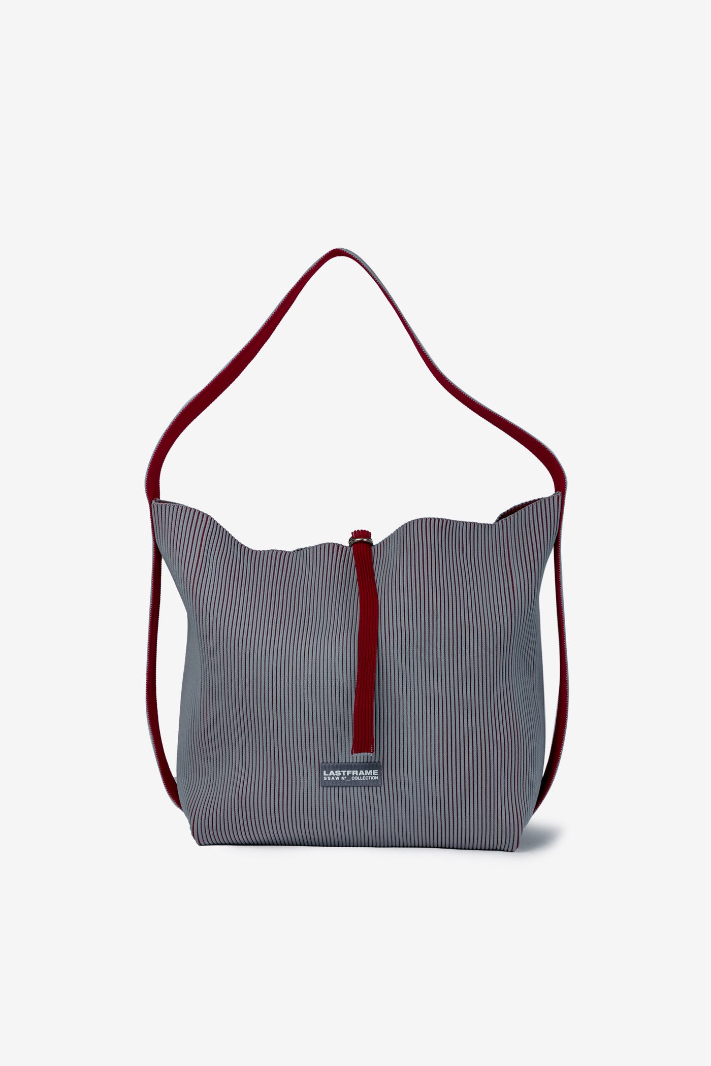 ARC TOTE LARGE / GRAY × BURGUNDY