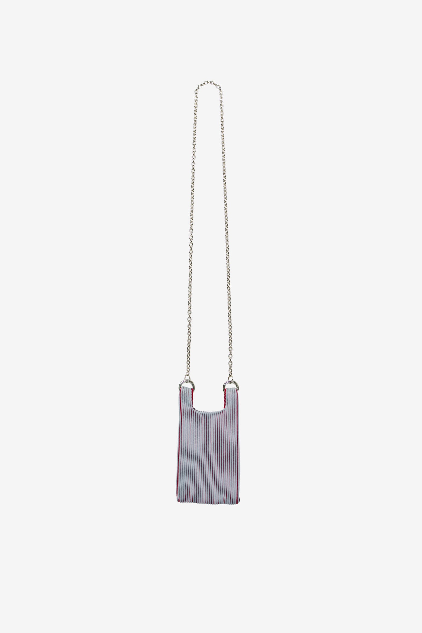 KASANE MARKET BAG MICRO / GRAY × BURGUNDY