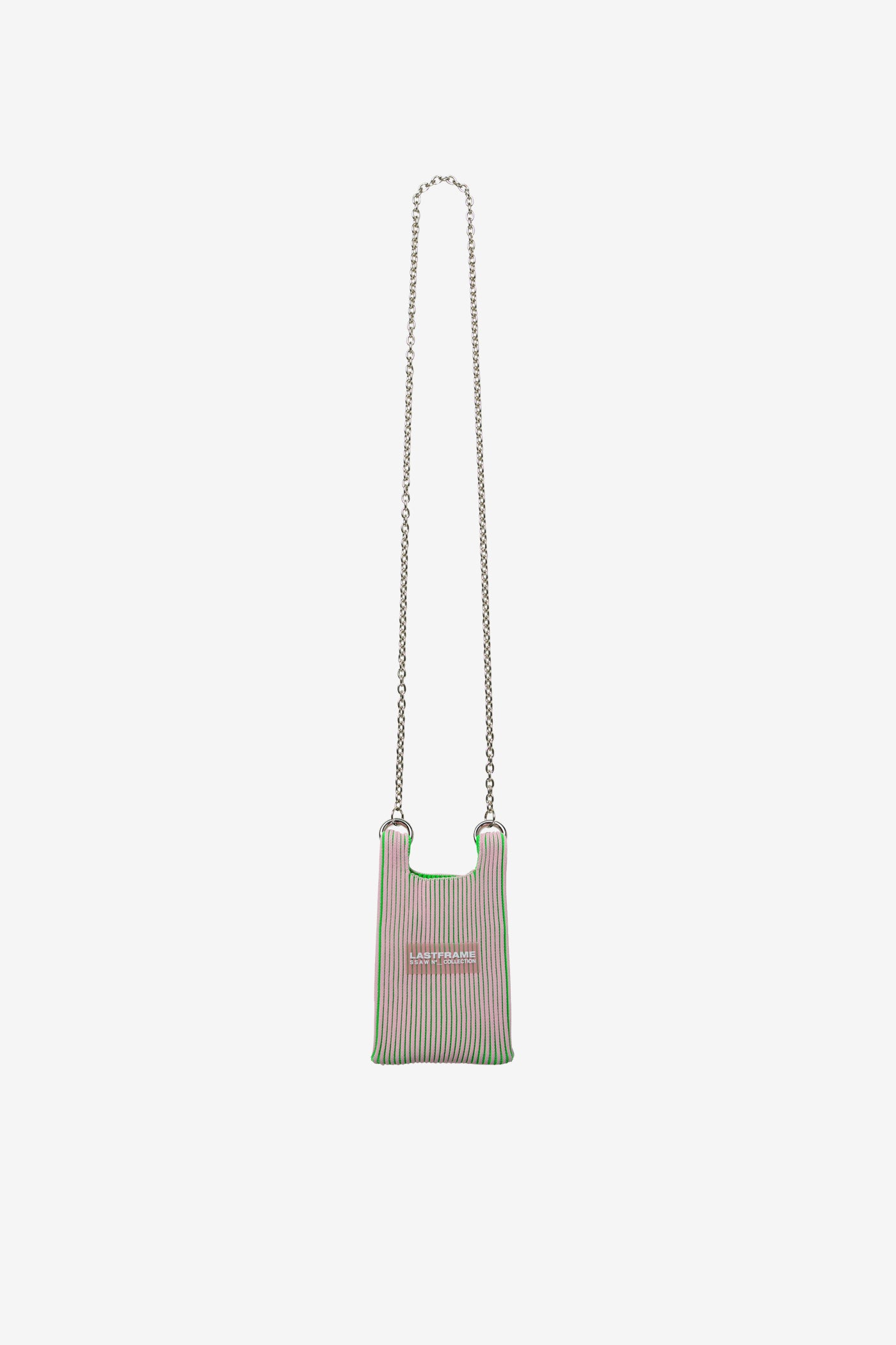 KASANE MARKET BAG MICRO / LIGHT PINK × NEON GREEN