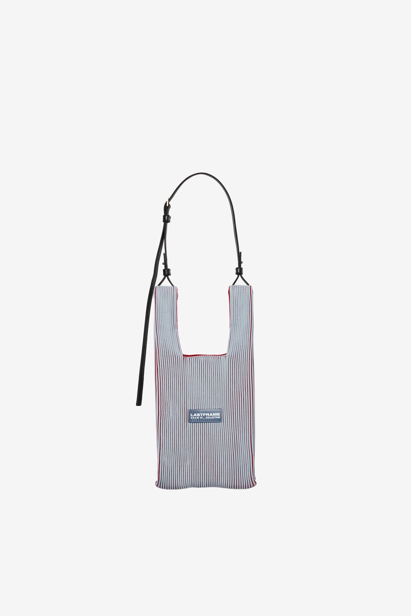 KASANE MARKET BAG SMALL / GRAY × BURGUNDY