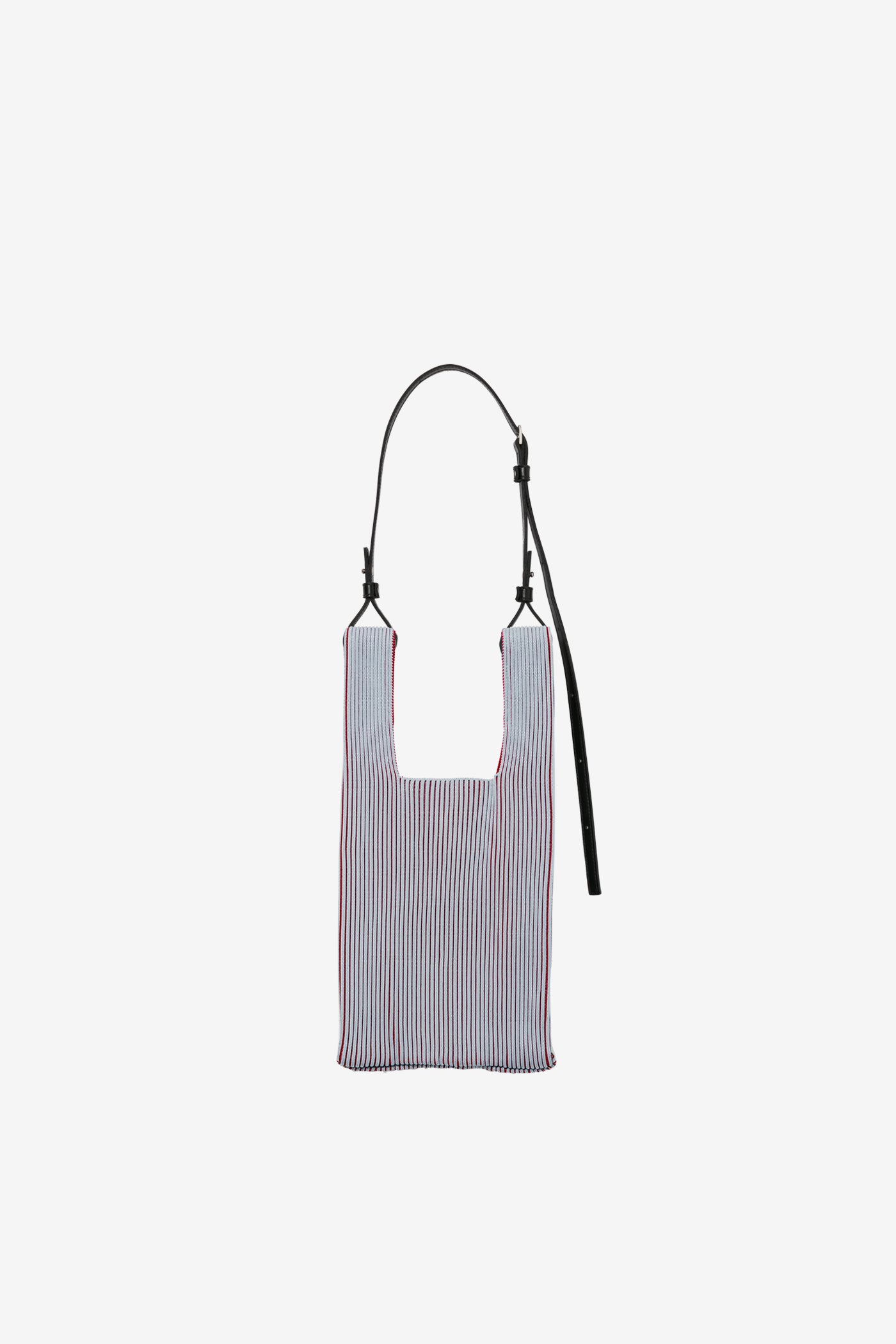KASANE MARKET BAG SMALL / GRAY × BURGUNDY